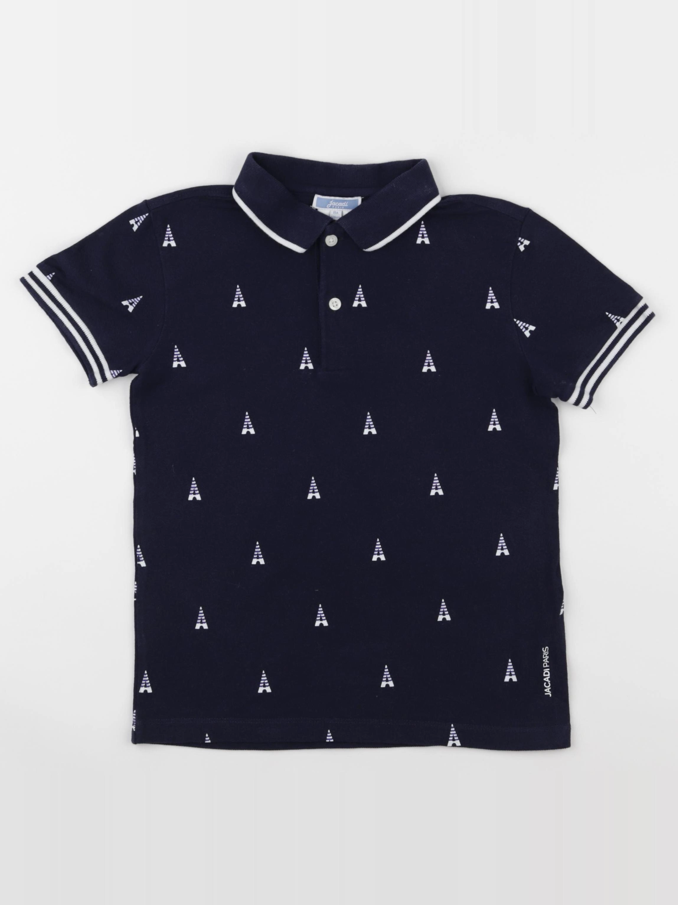 Jacadi - polo bleu - 8 ans