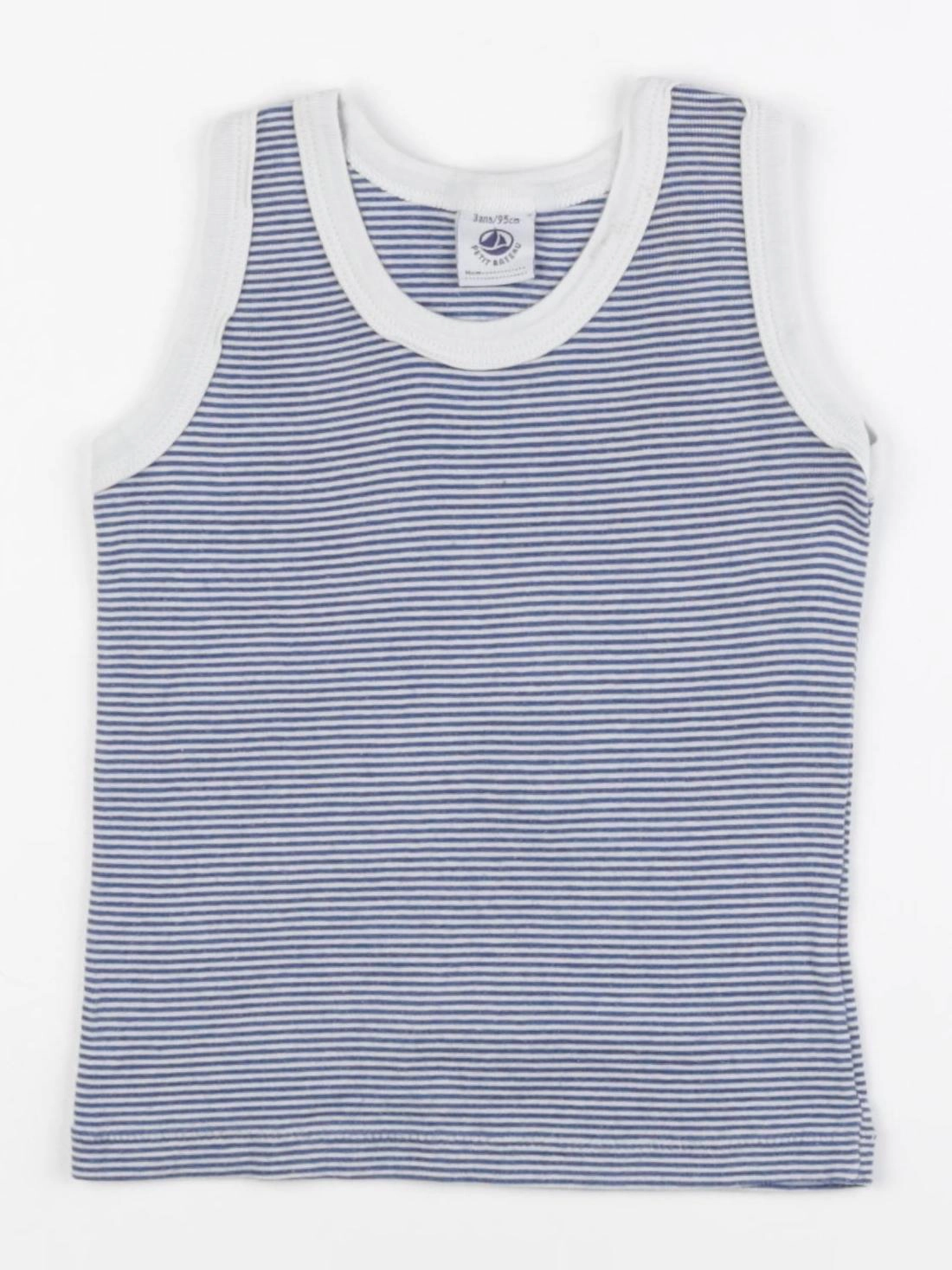 Petit Bateau - débardeur bleu - 3 ans