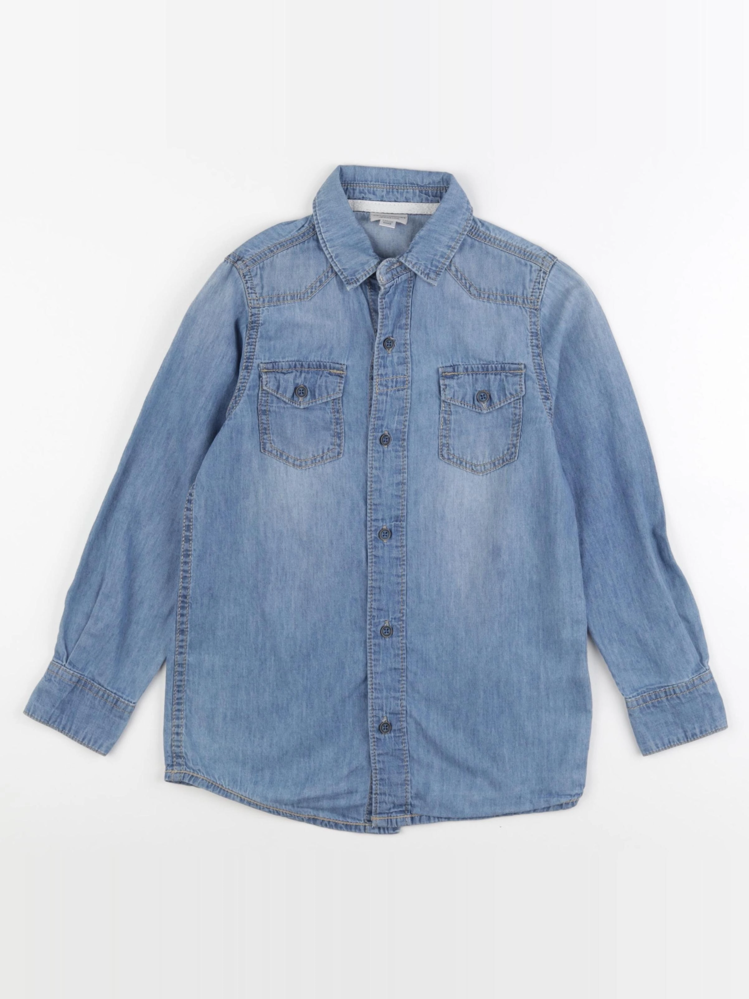 Vertbaudet - chemise bleu - 8 ans