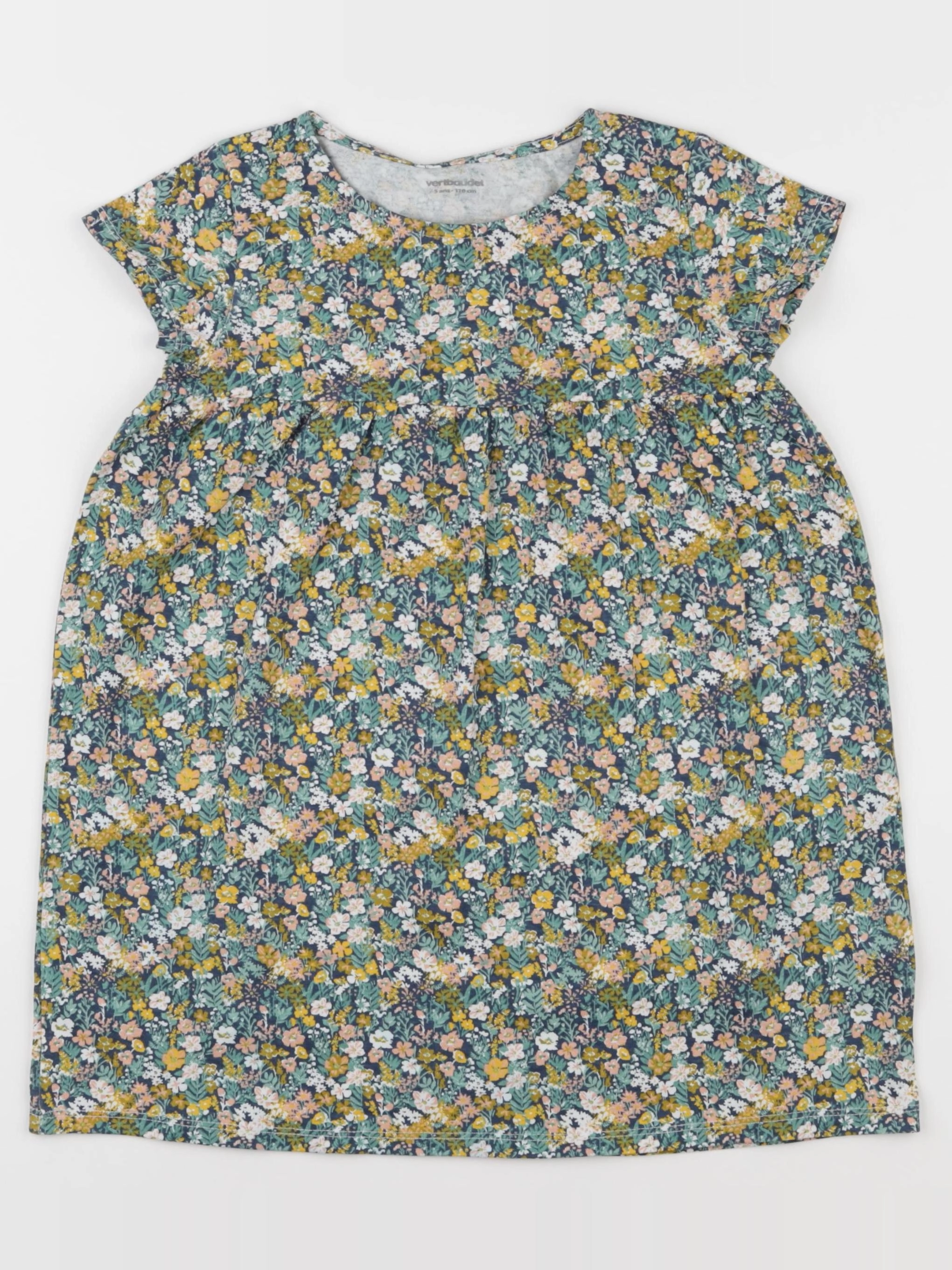 Vertbaudet - robe vert - 5 ans