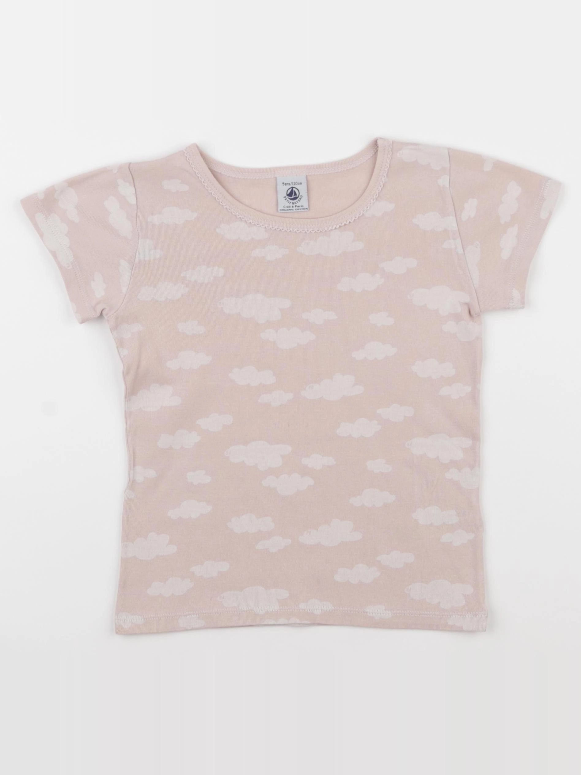 Petit Bateau - maillot de corps rose - 5 ans