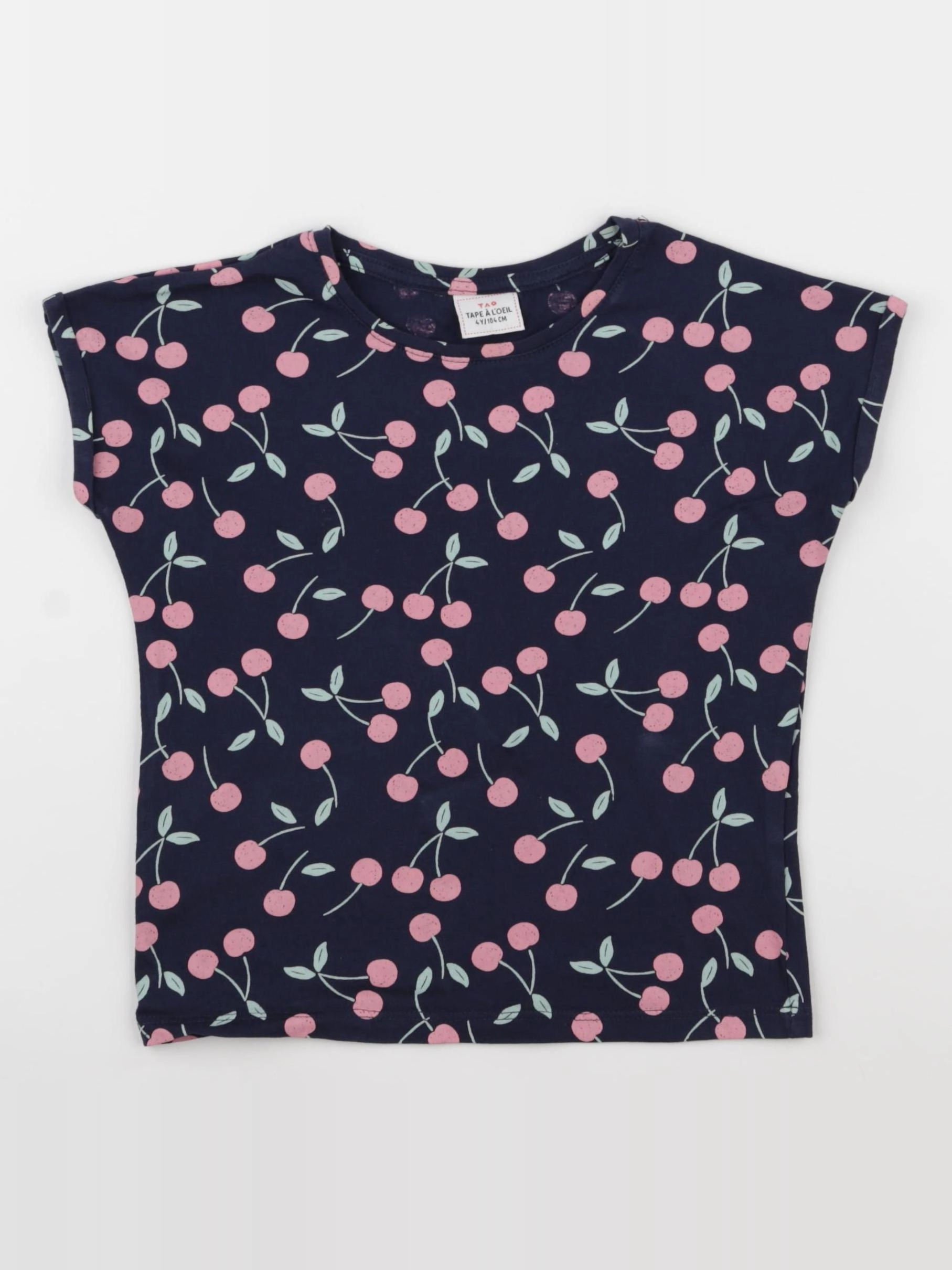 Tape à l'oeil - tee-shirt bleu, rose - 4 ans