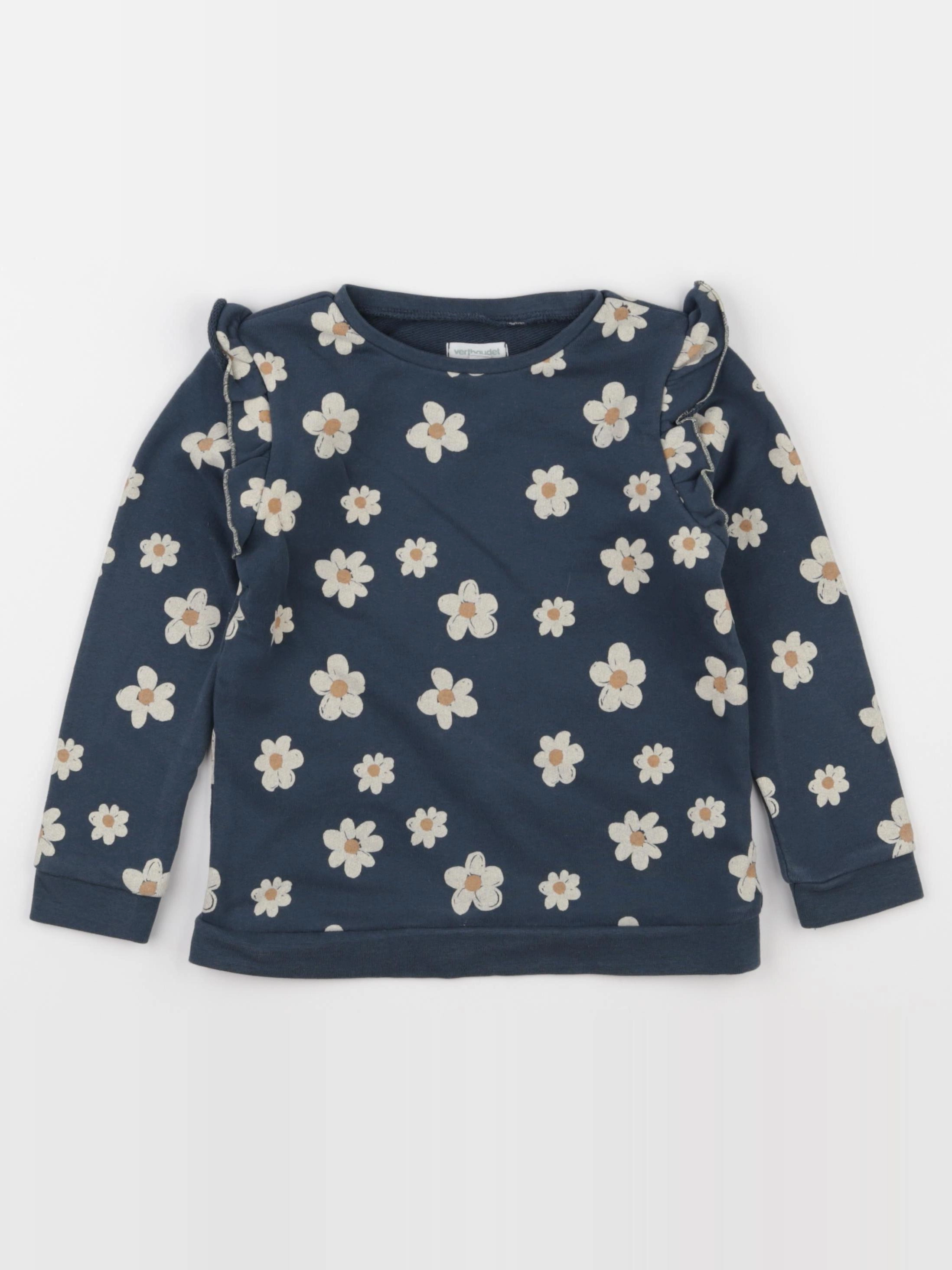 Vertbaudet - sweat bleu - 5 ans