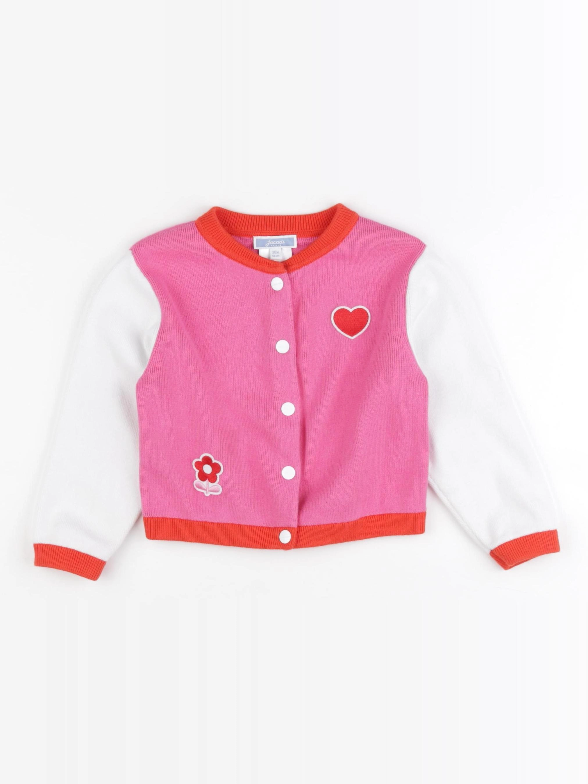 Jacadi - gilet rose - 36 mois
