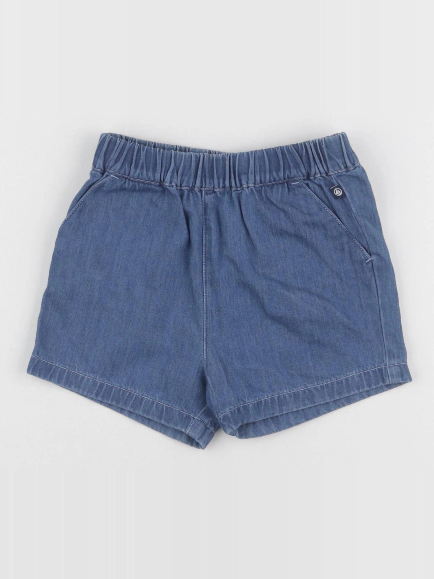Petit Bateau - short bleu - 24 mois