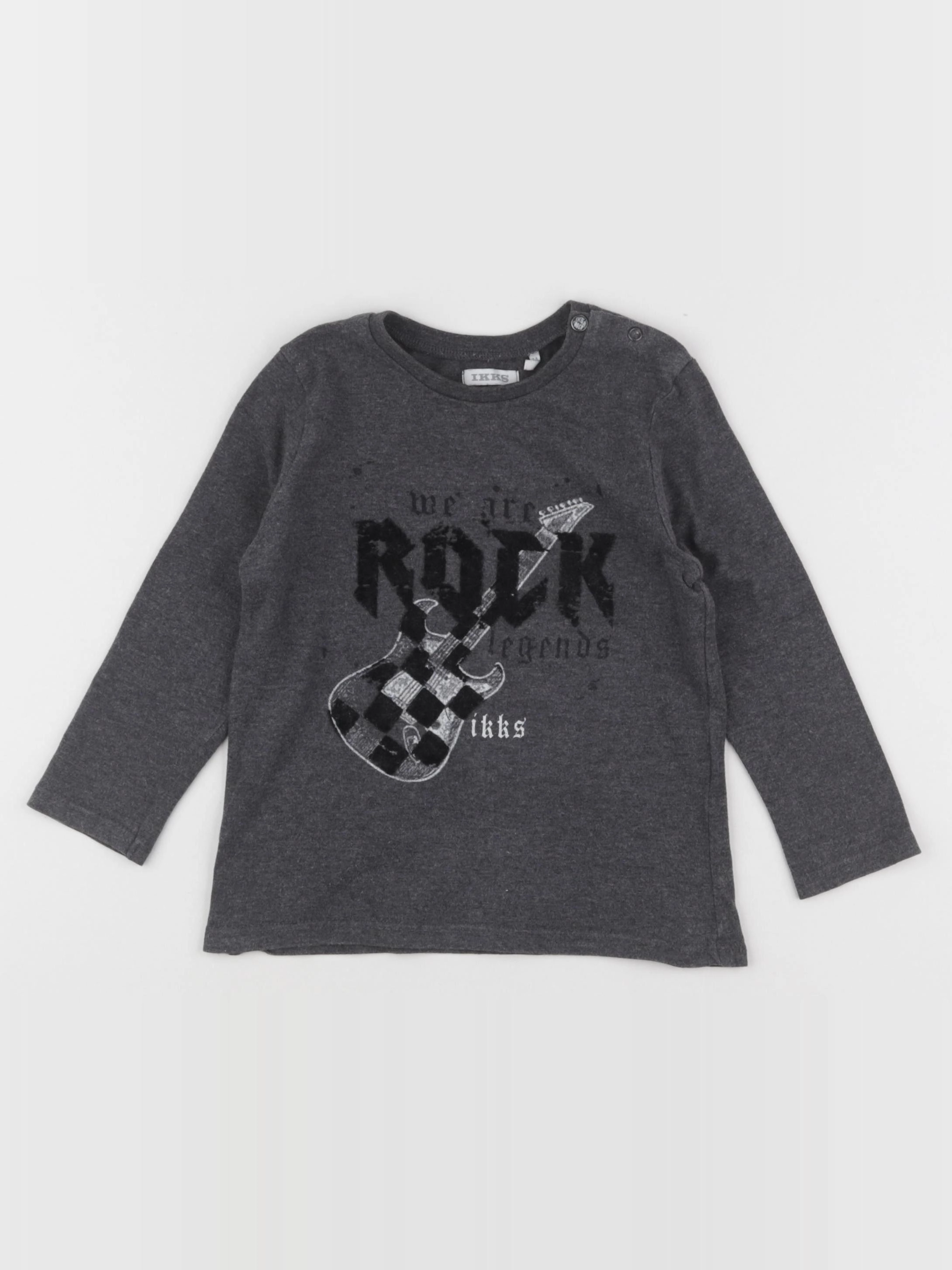 IKKS - tee-shirt gris - 2 ans