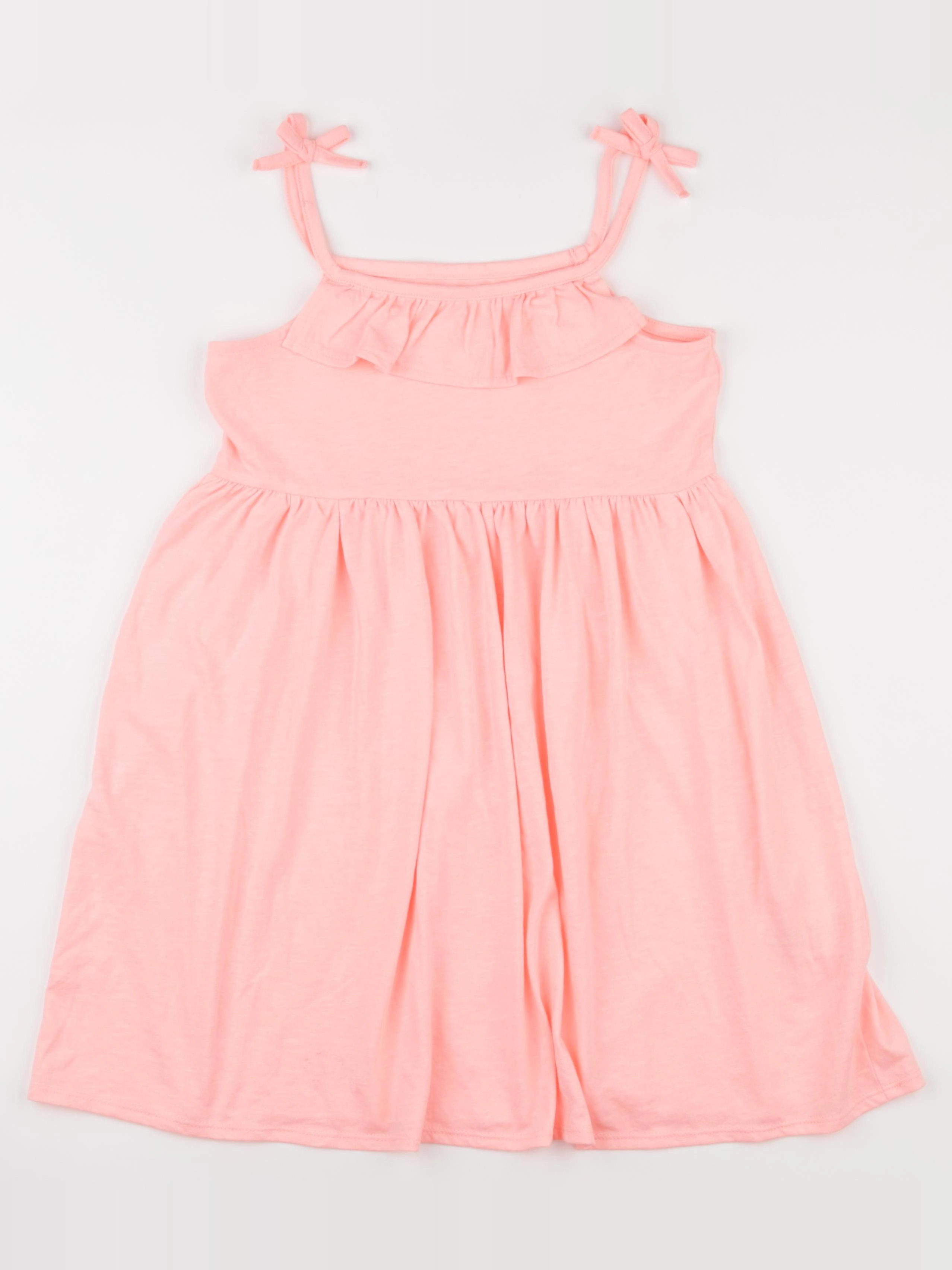 Vertbaudet - robe rose fluo - 10 ans