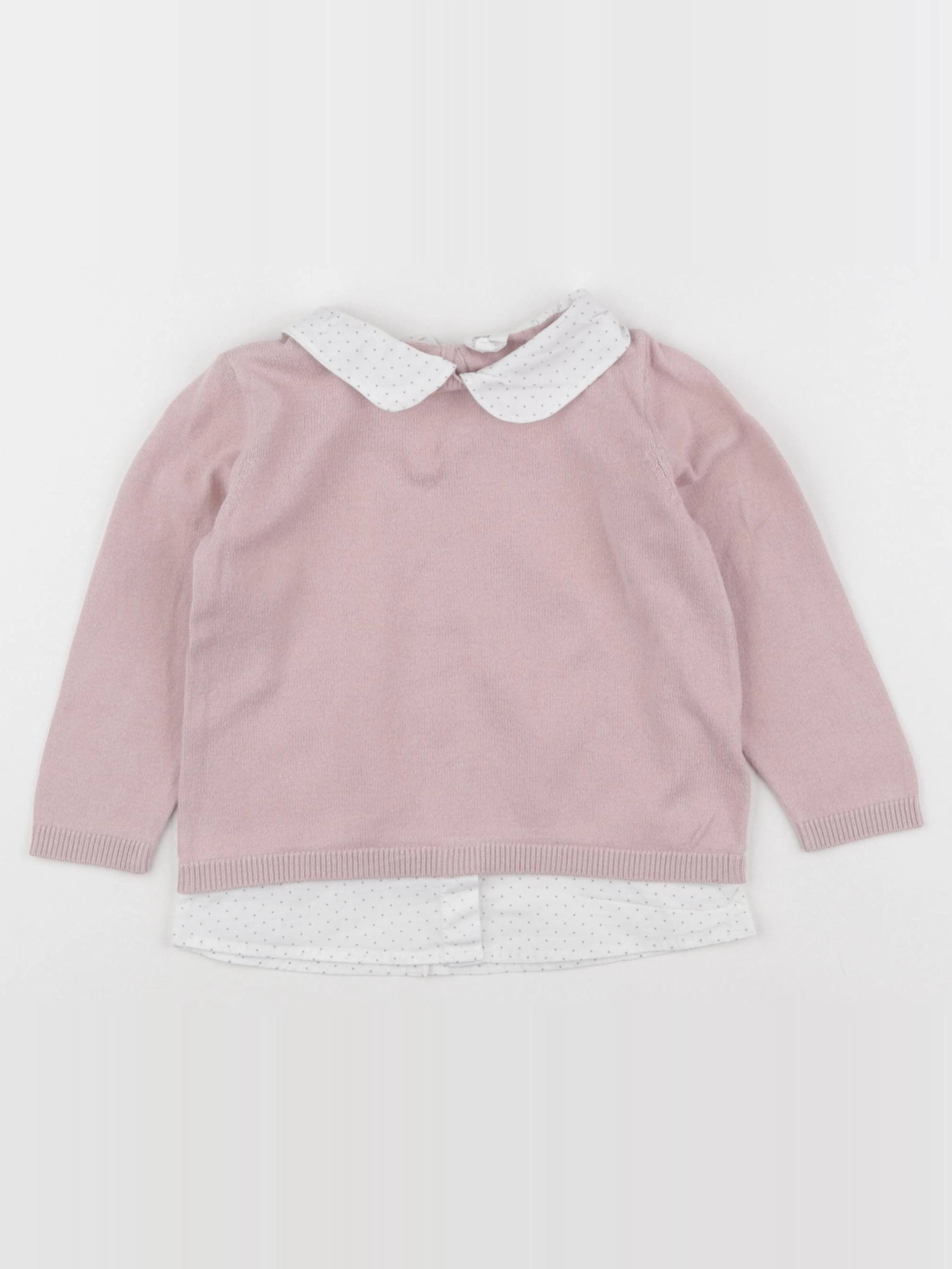 H&M - pull rose - 12/18 mois