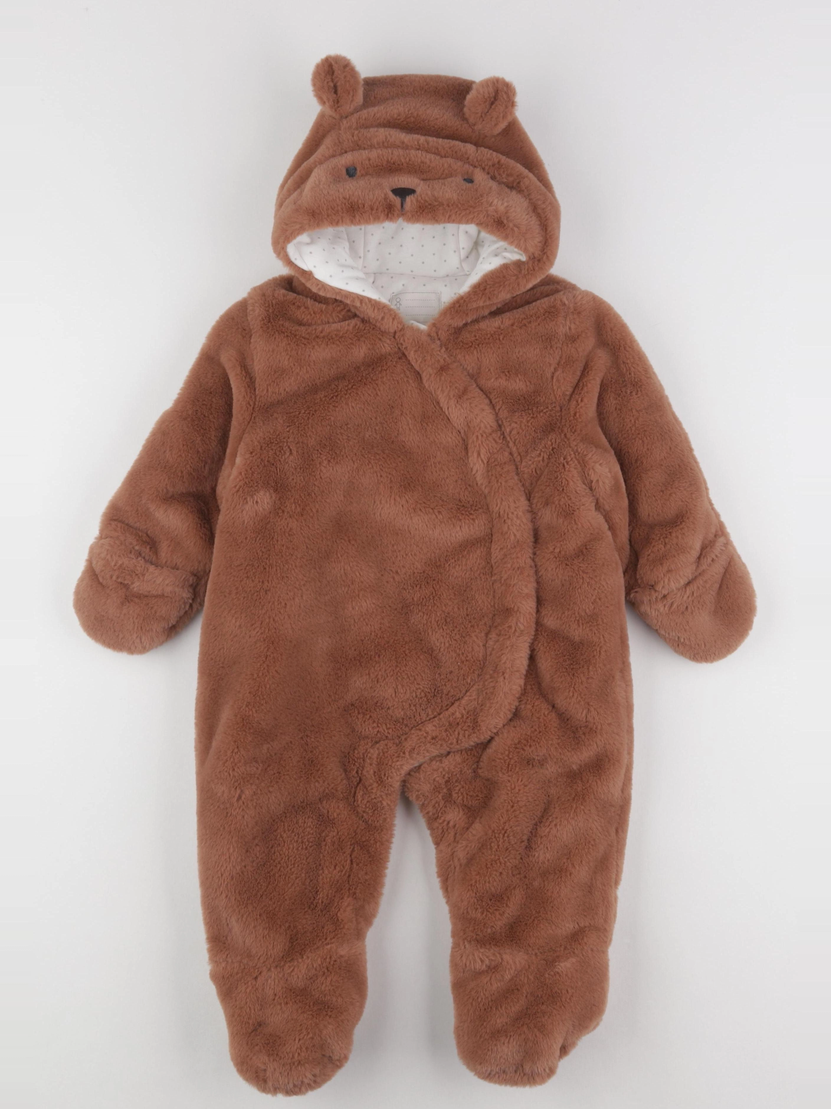 Vertbaudet - combi-pilote marron - 12 mois