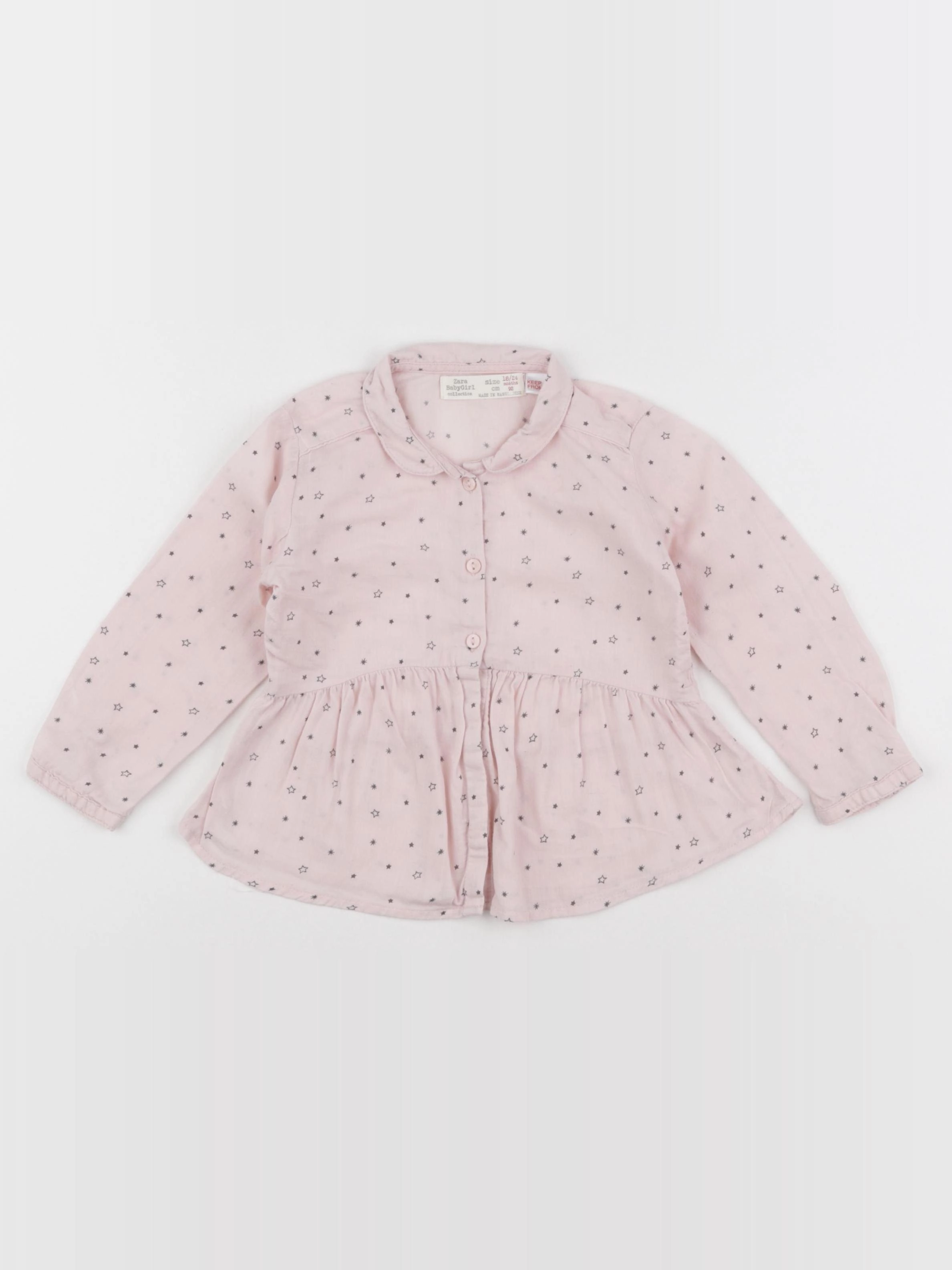 Zara - blouse rose - 18/24 mois