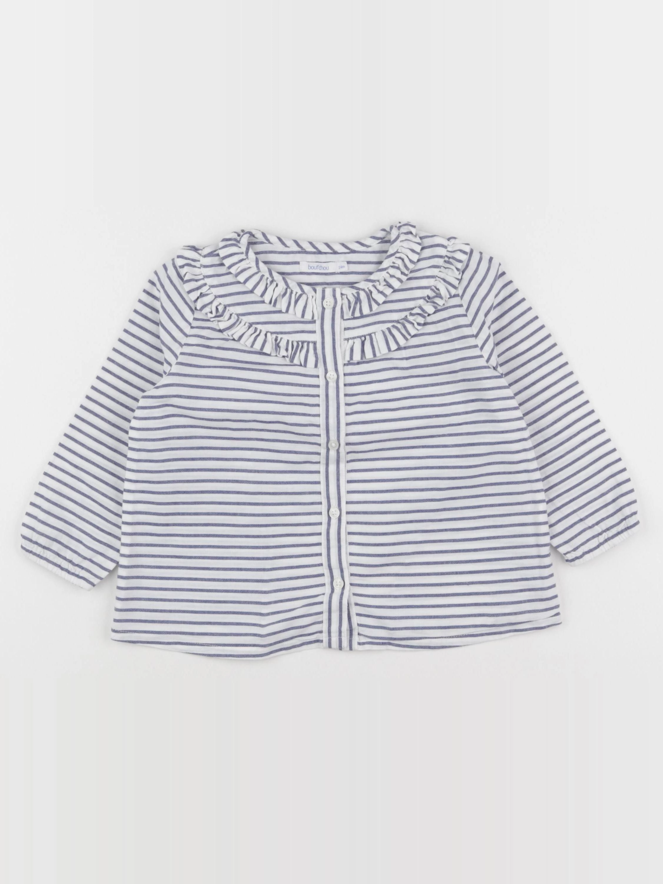 Boutchou - blouse bleu - 24 mois