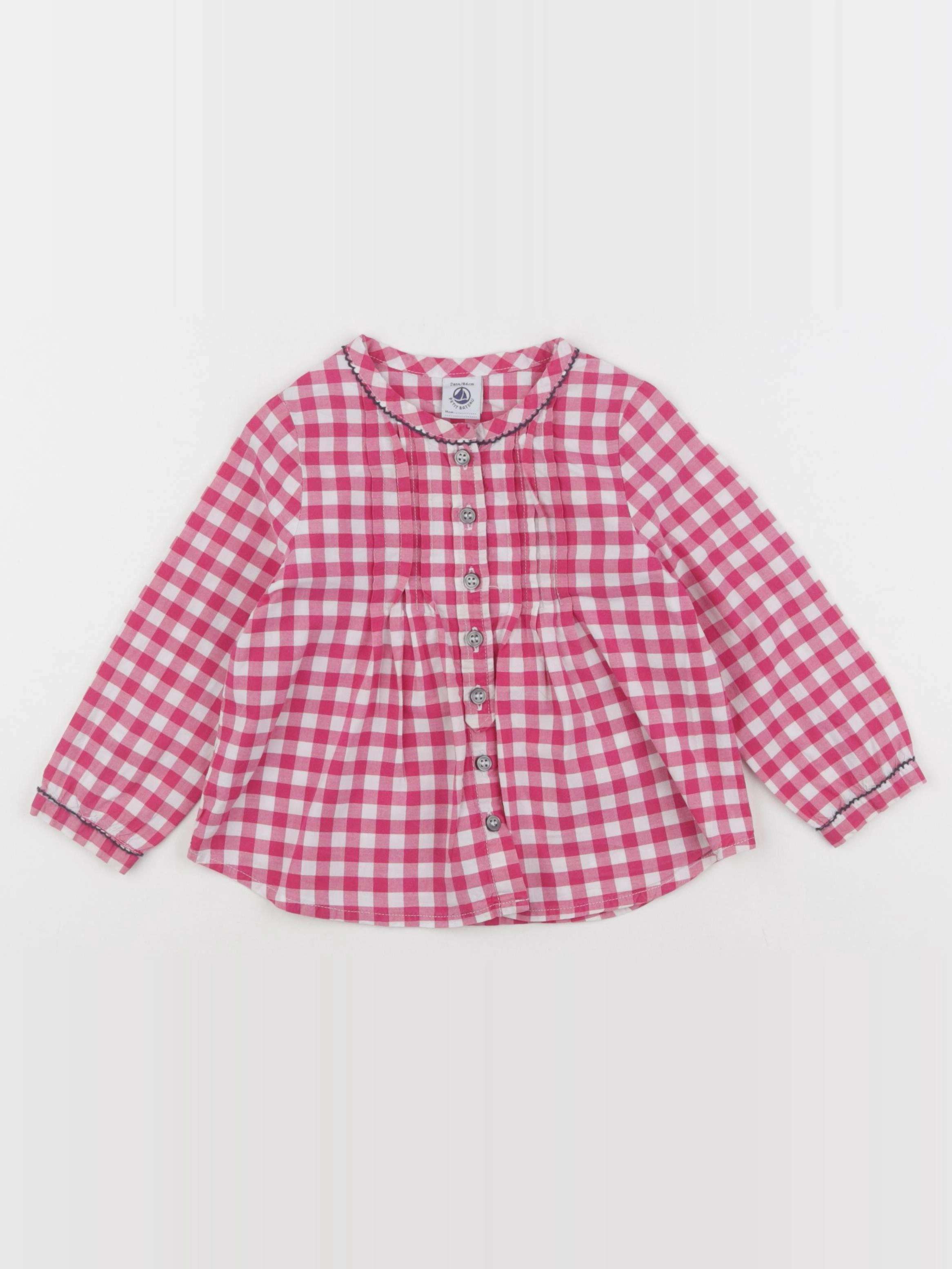 Petit Bateau - blouse rose - 24 mois