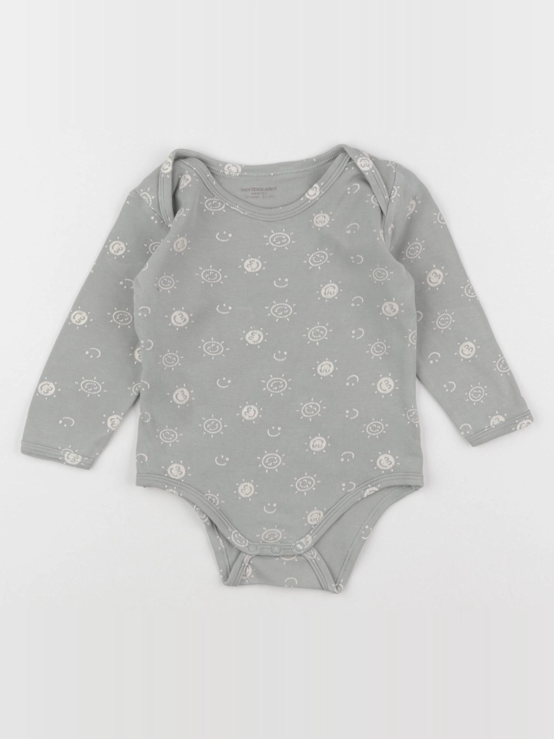 Vertbaudet - body vert - 18 mois