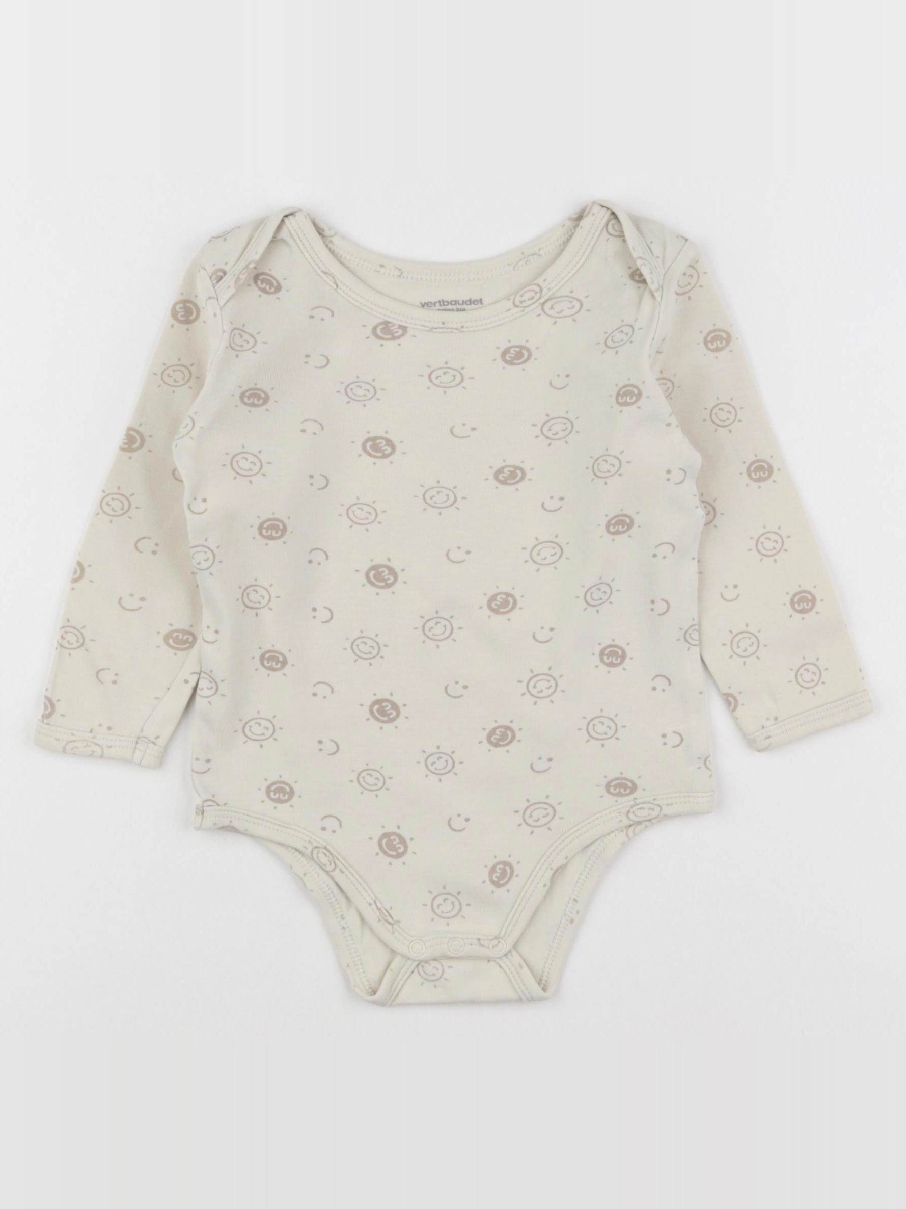 Vertbaudet - body beige - 18 mois
