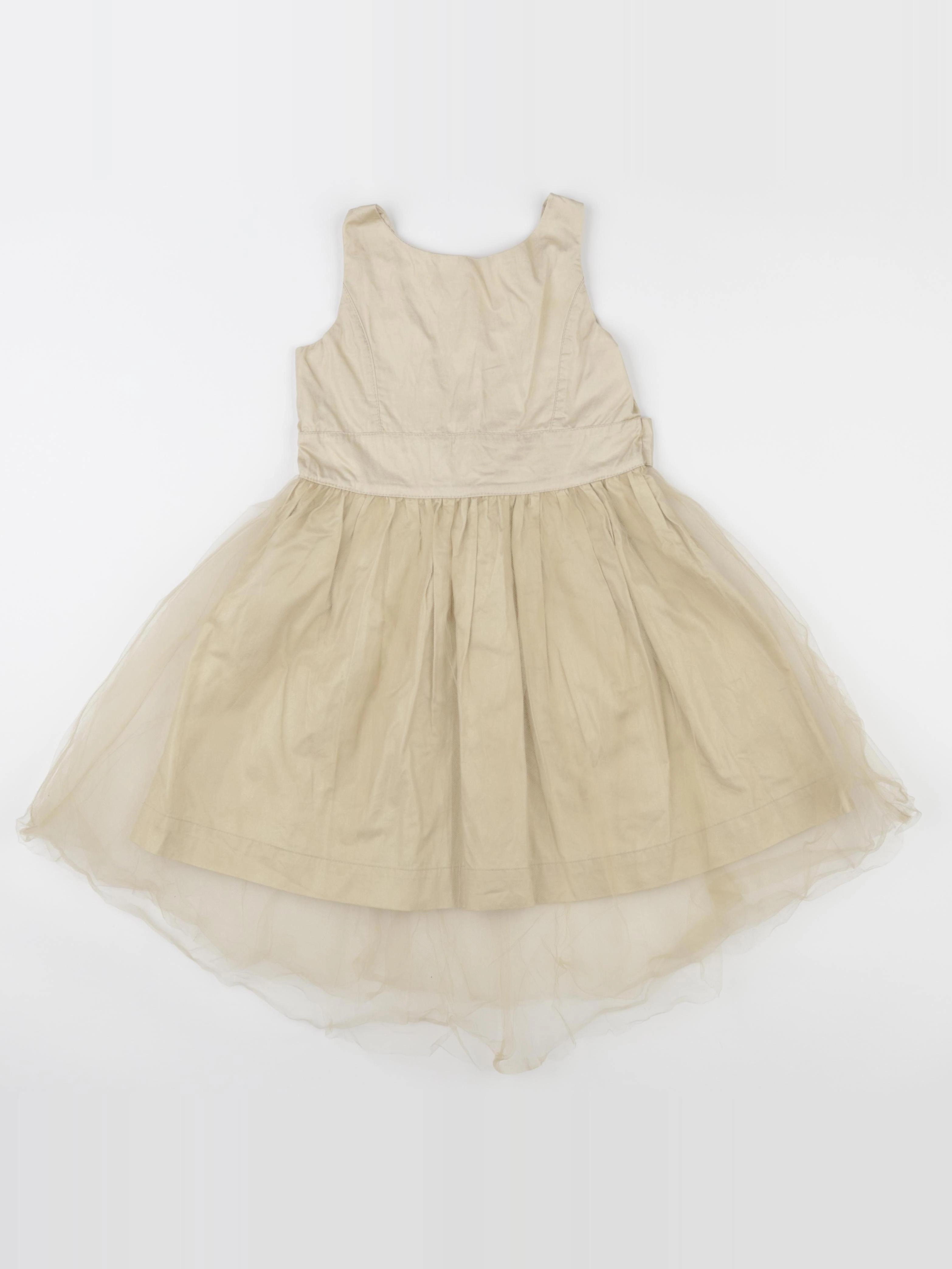 Vertbaudet - robe jaune, or - 5 ans