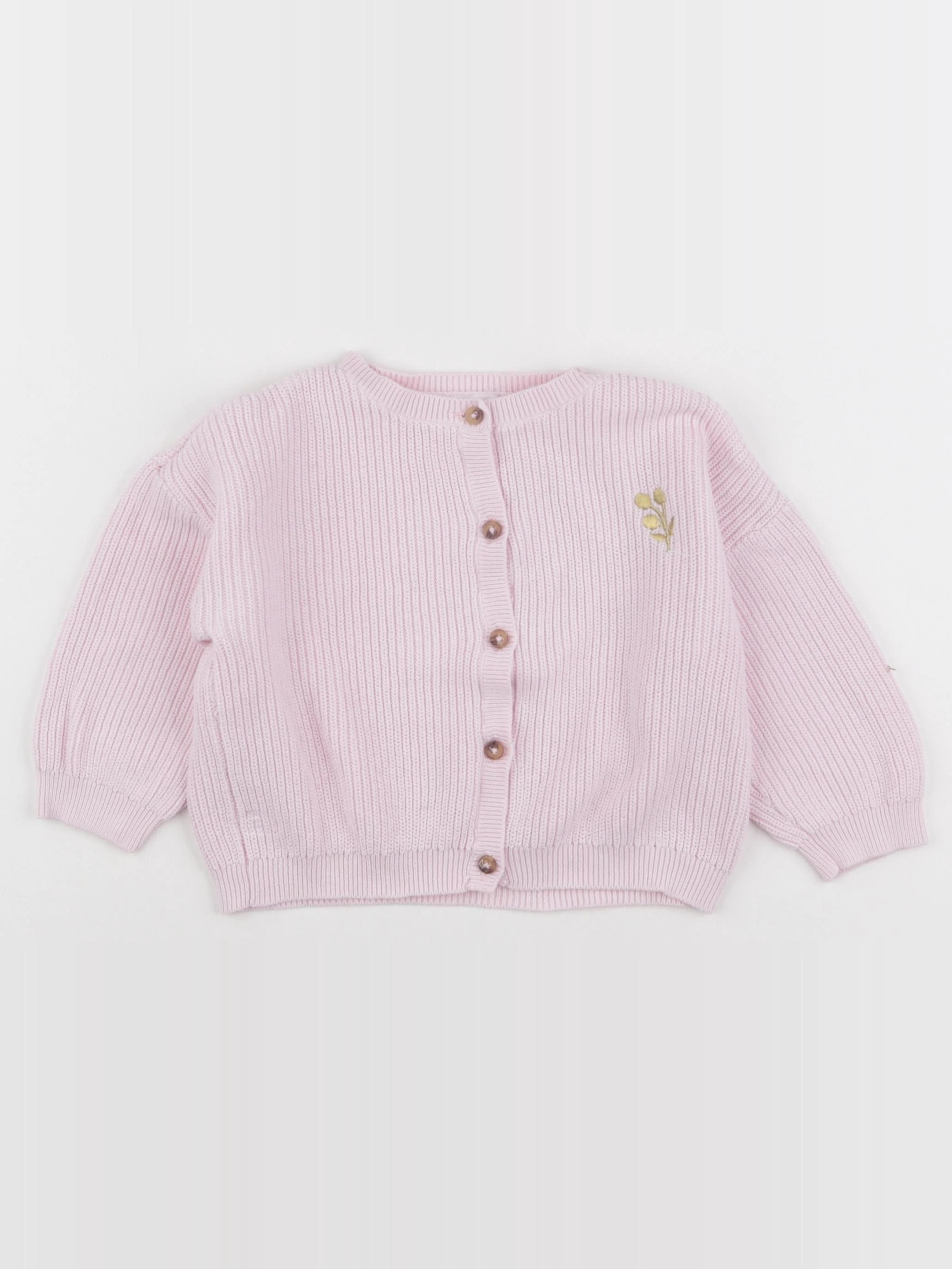 Vertbaudet - gilet rose - 24 mois