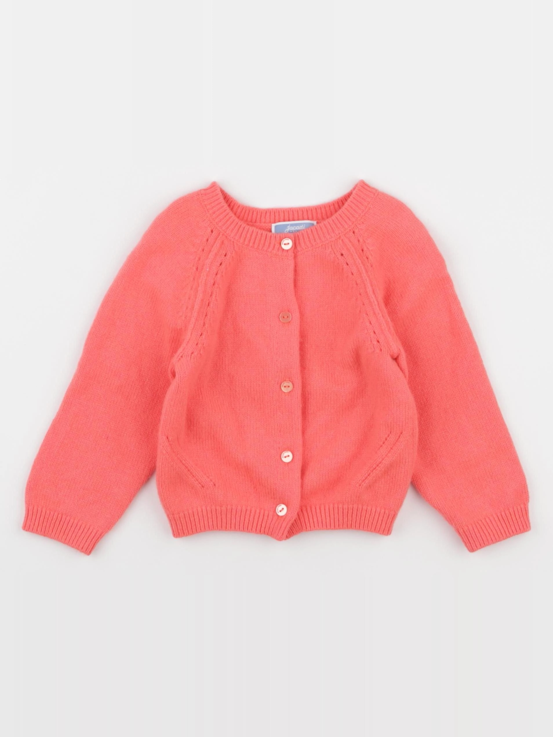 Jacadi - gilet rose fluo - 18 mois