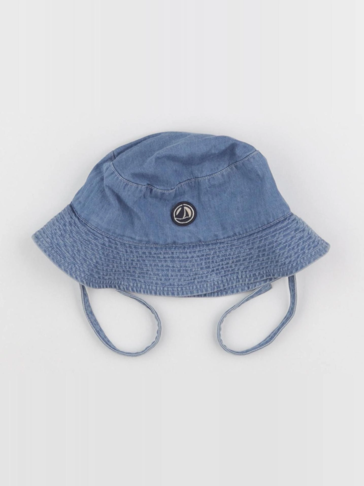Petit Bateau - chapeau bleu - 3/6 mois