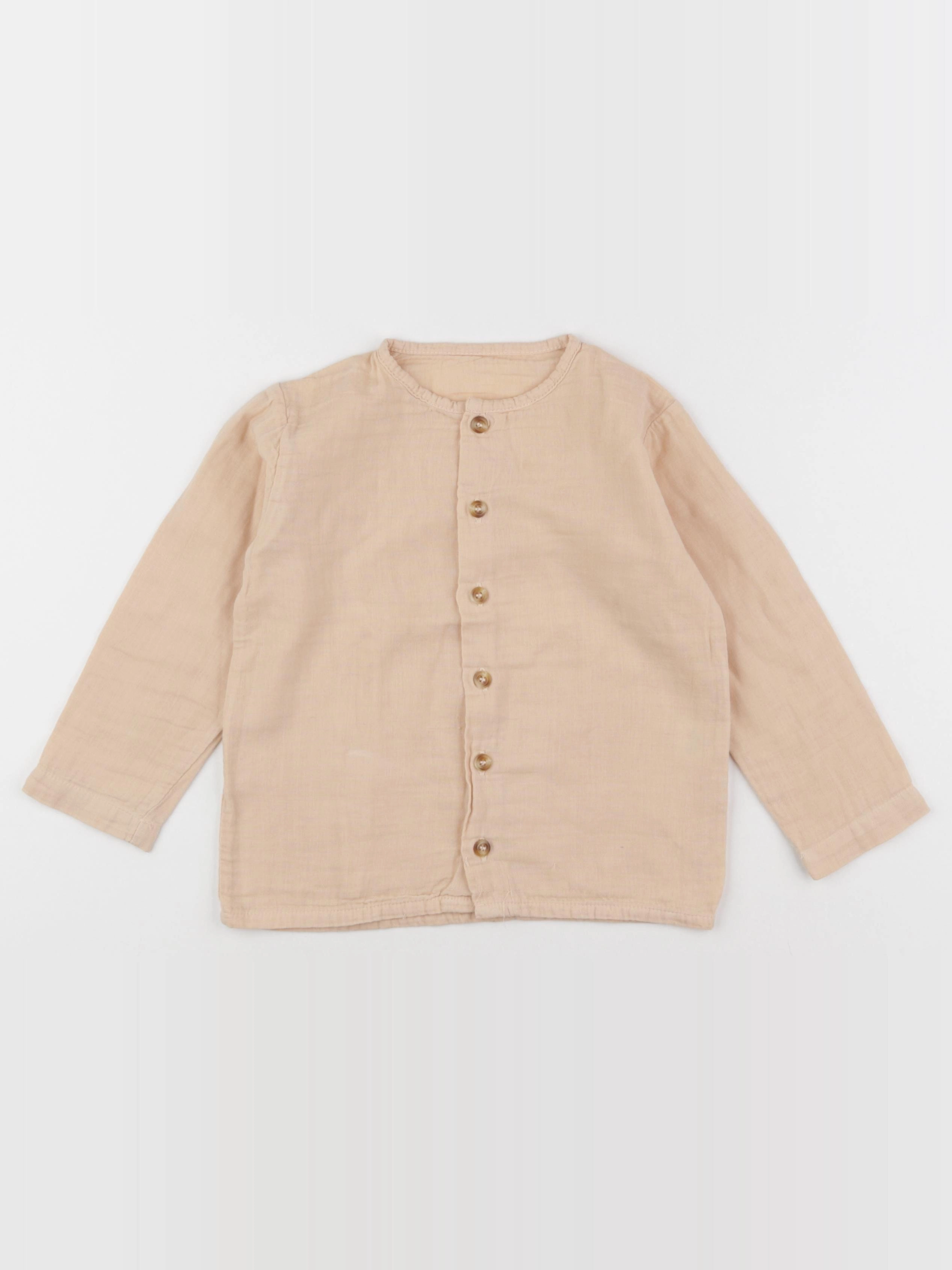 Poudre Organic - chemise rose - 3 ans