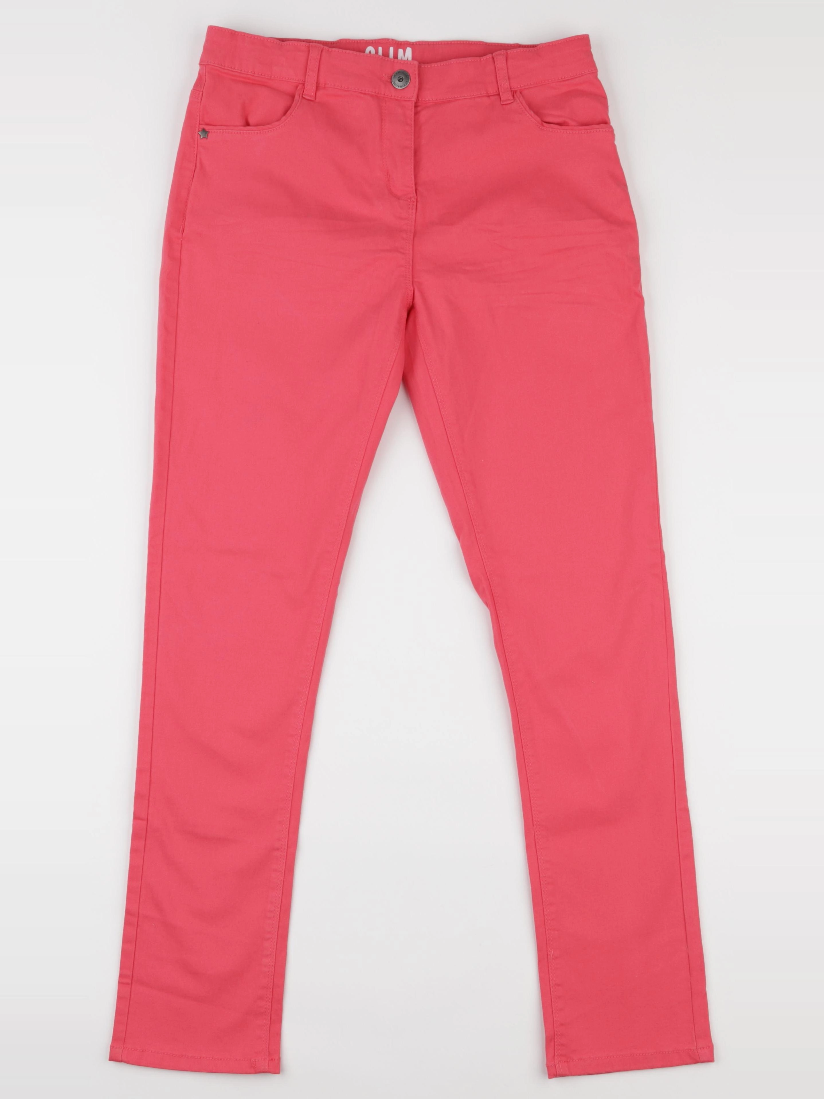 Vertbaudet - pantalon rose fluo - 12 ans