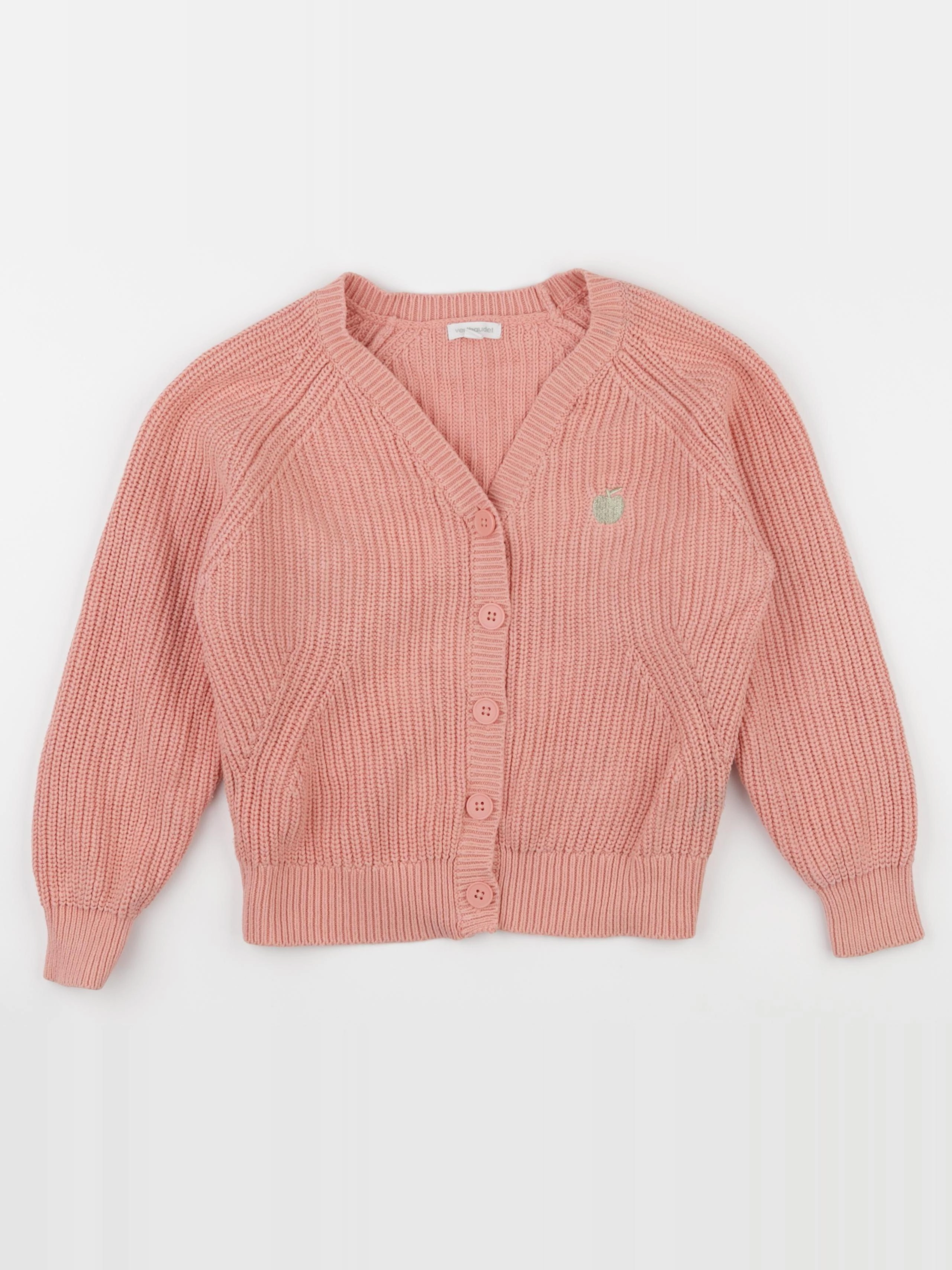 Vertbaudet - gilet rose - 6 ans