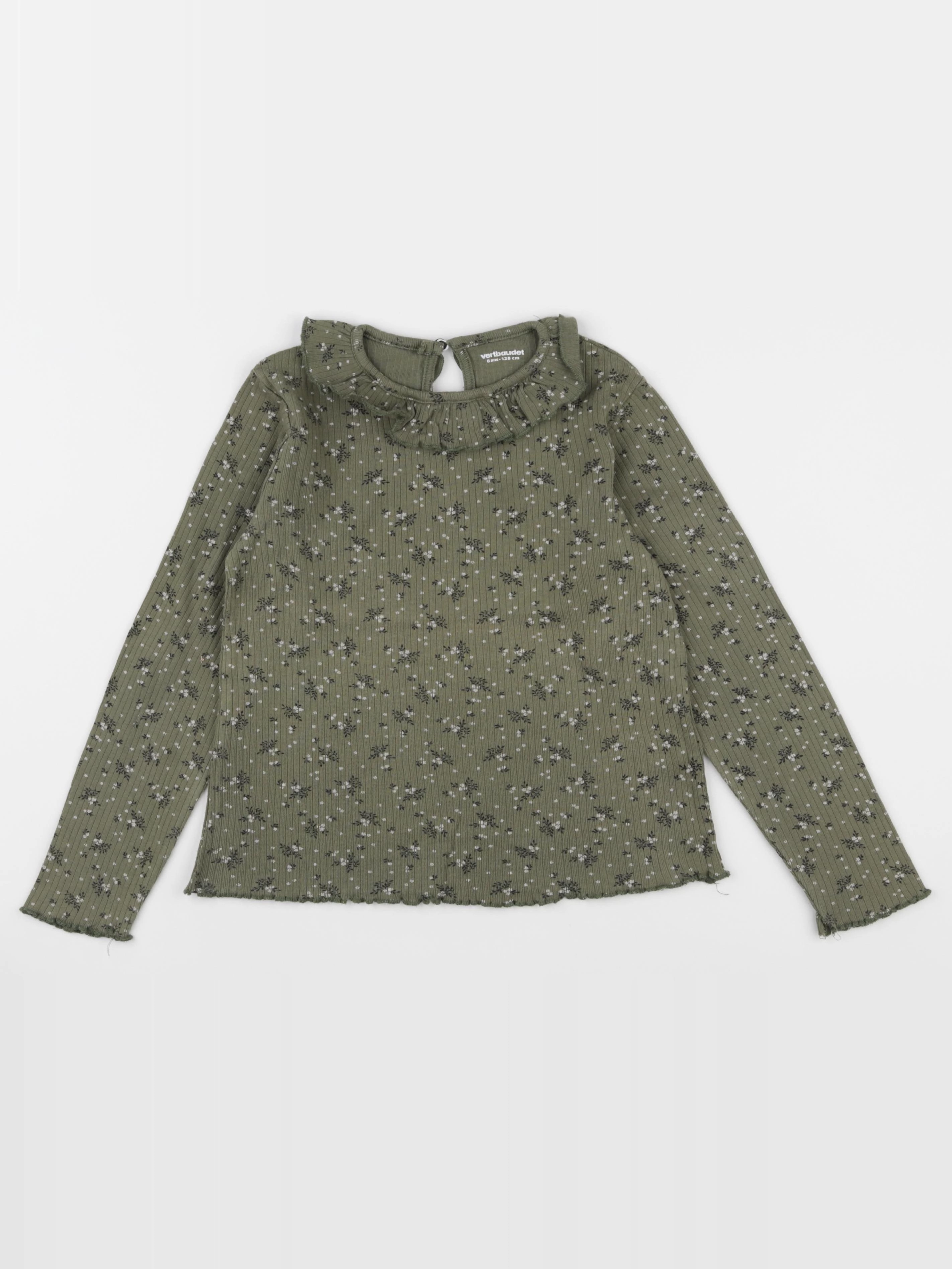 Vertbaudet - tee-shirt vert - 8 ans