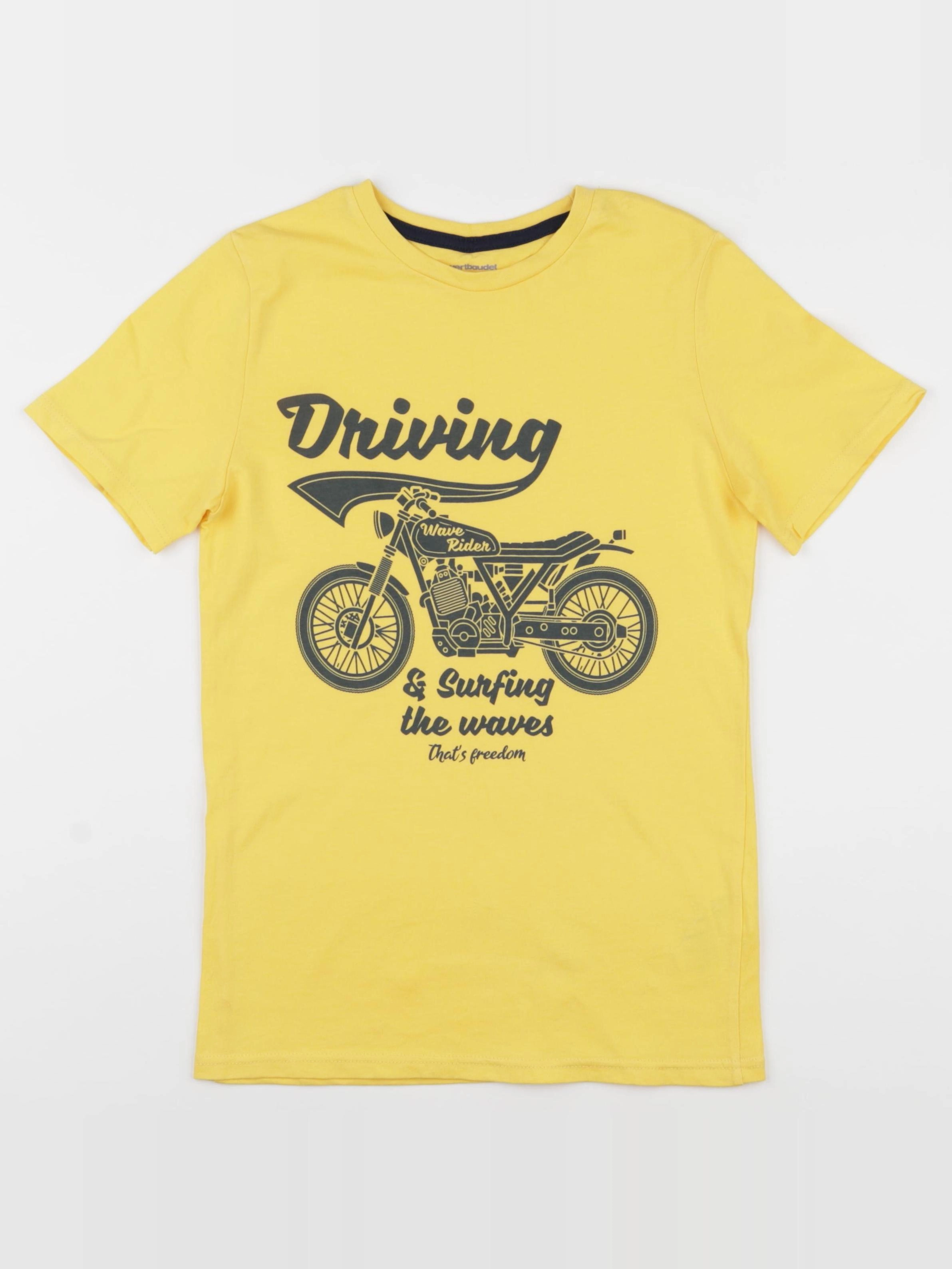 Vertbaudet - tee-shirt jaune - 10 ans