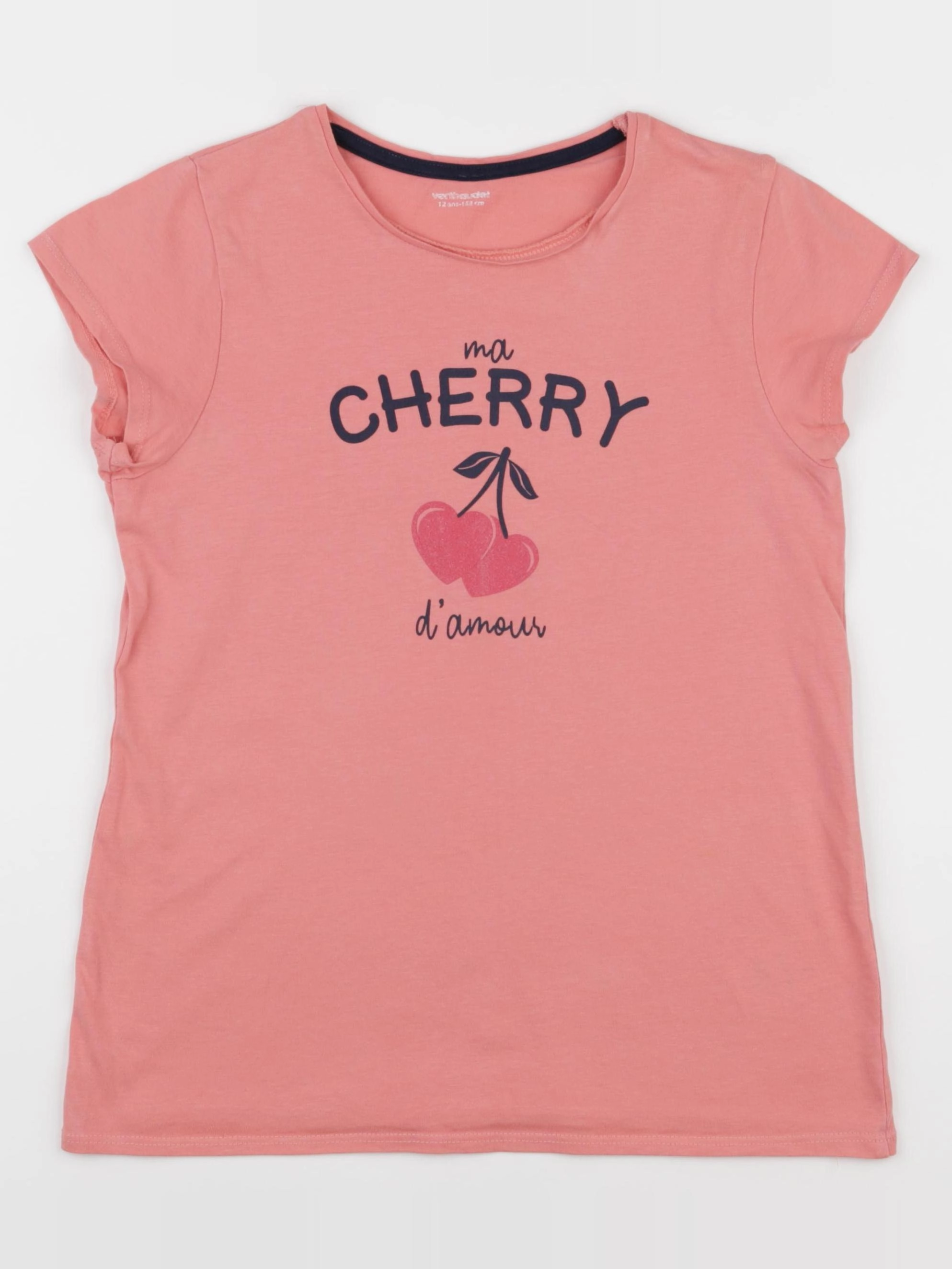 Vertbaudet - tee-shirt rose - 12 ans