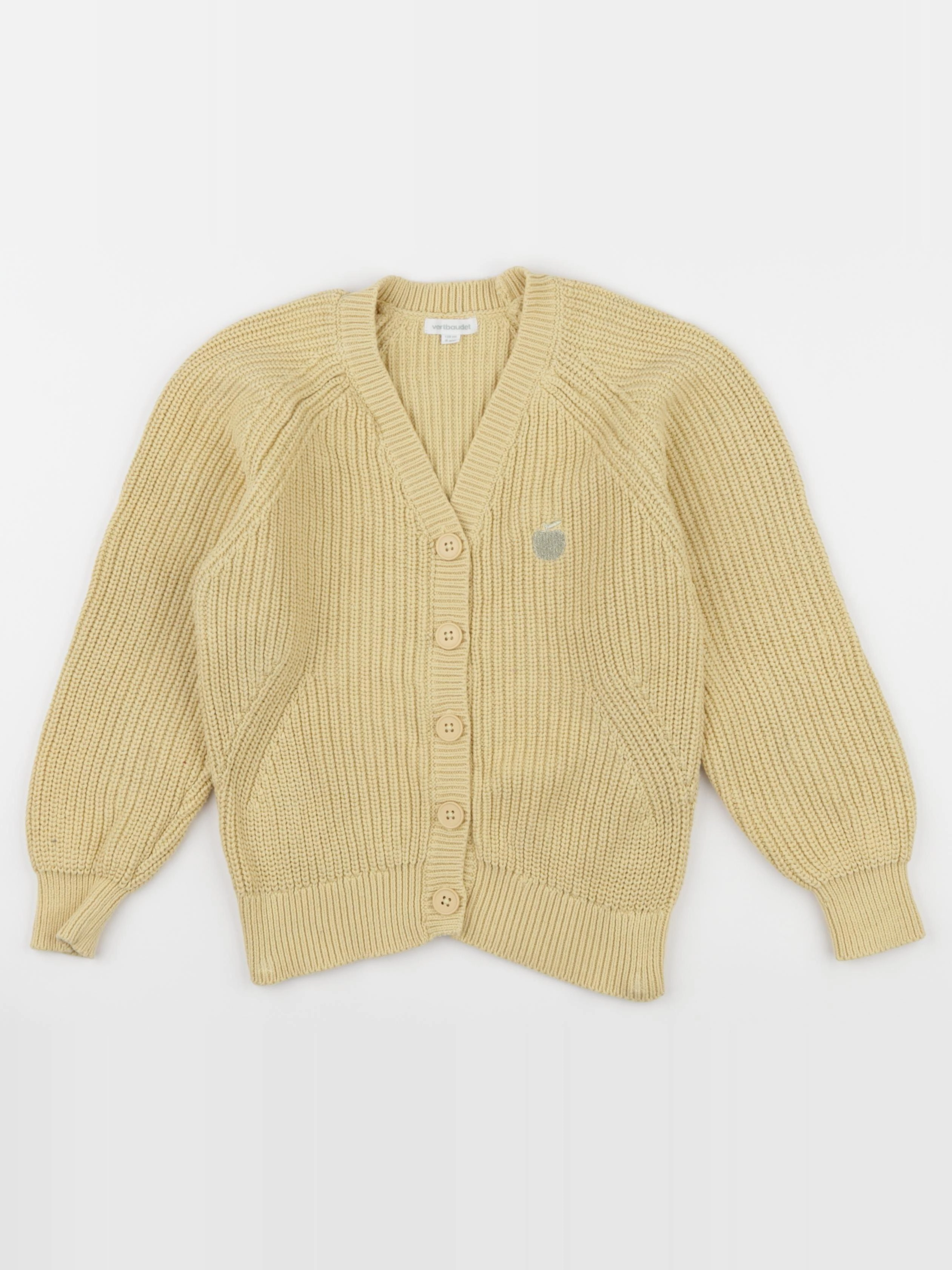 Vertbaudet - gilet jaune - 8 ans