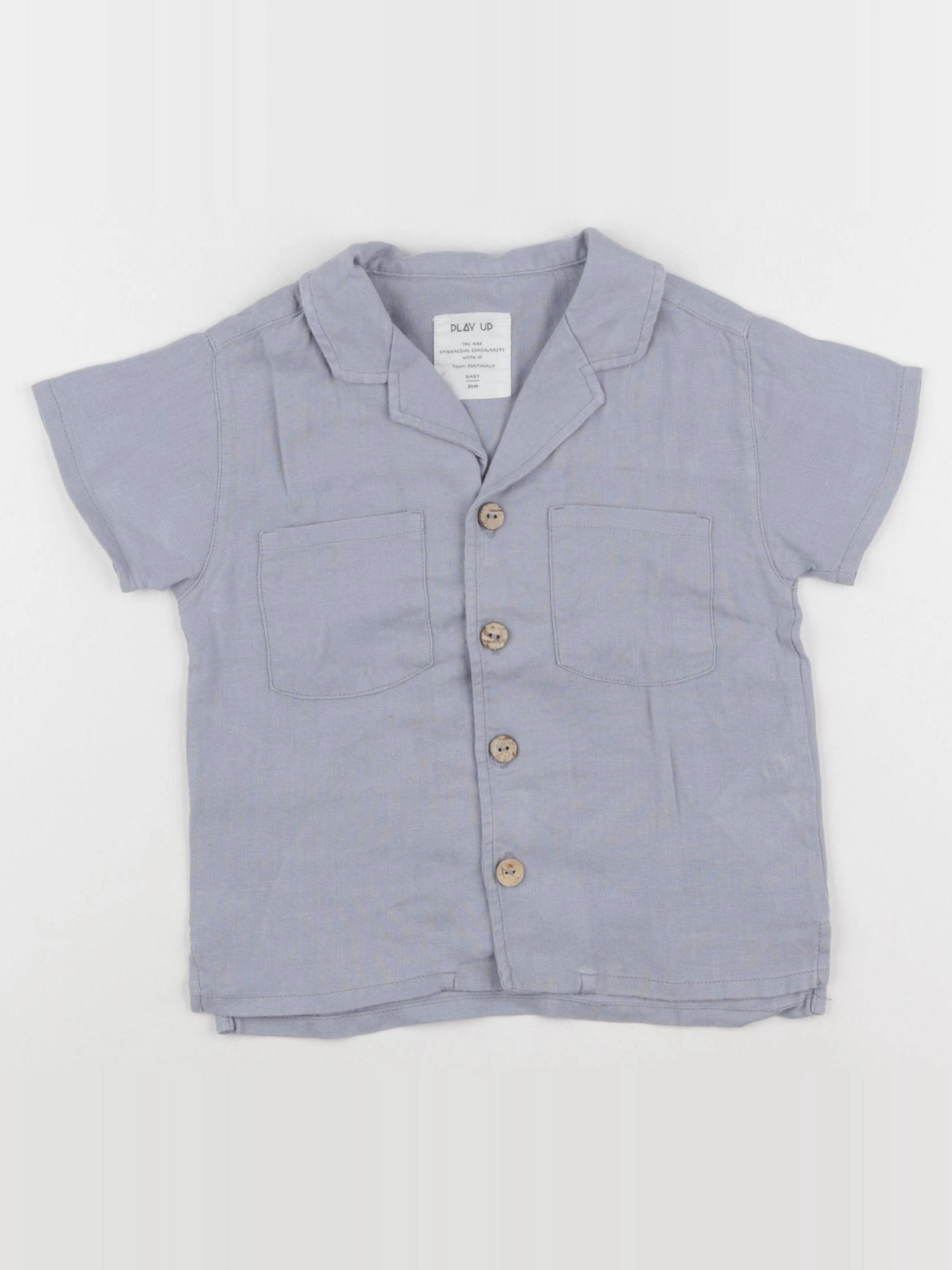 Play Up - chemise gris - 24 mois