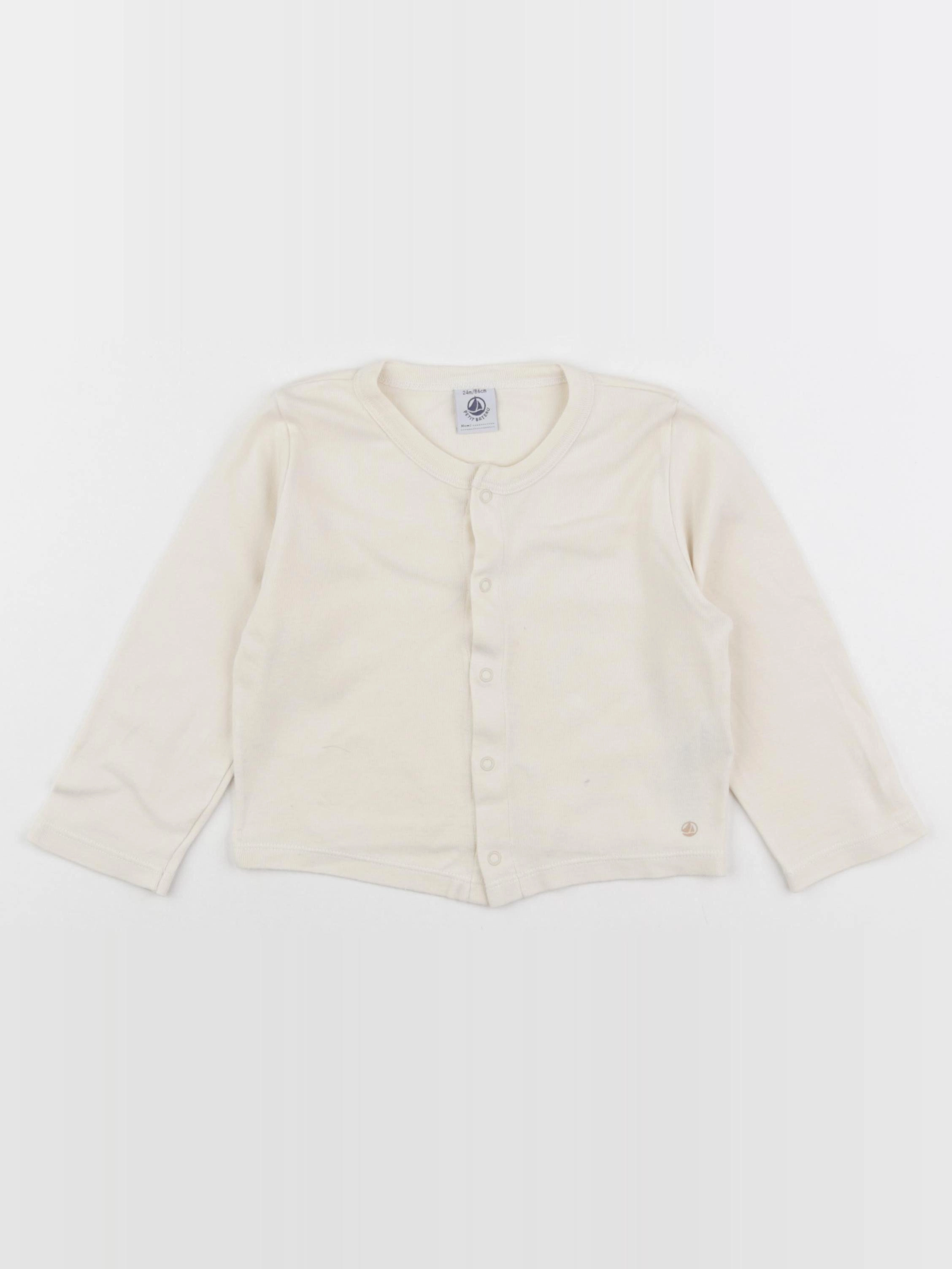 Petit Bateau - tee-shirt beige - 24 mois