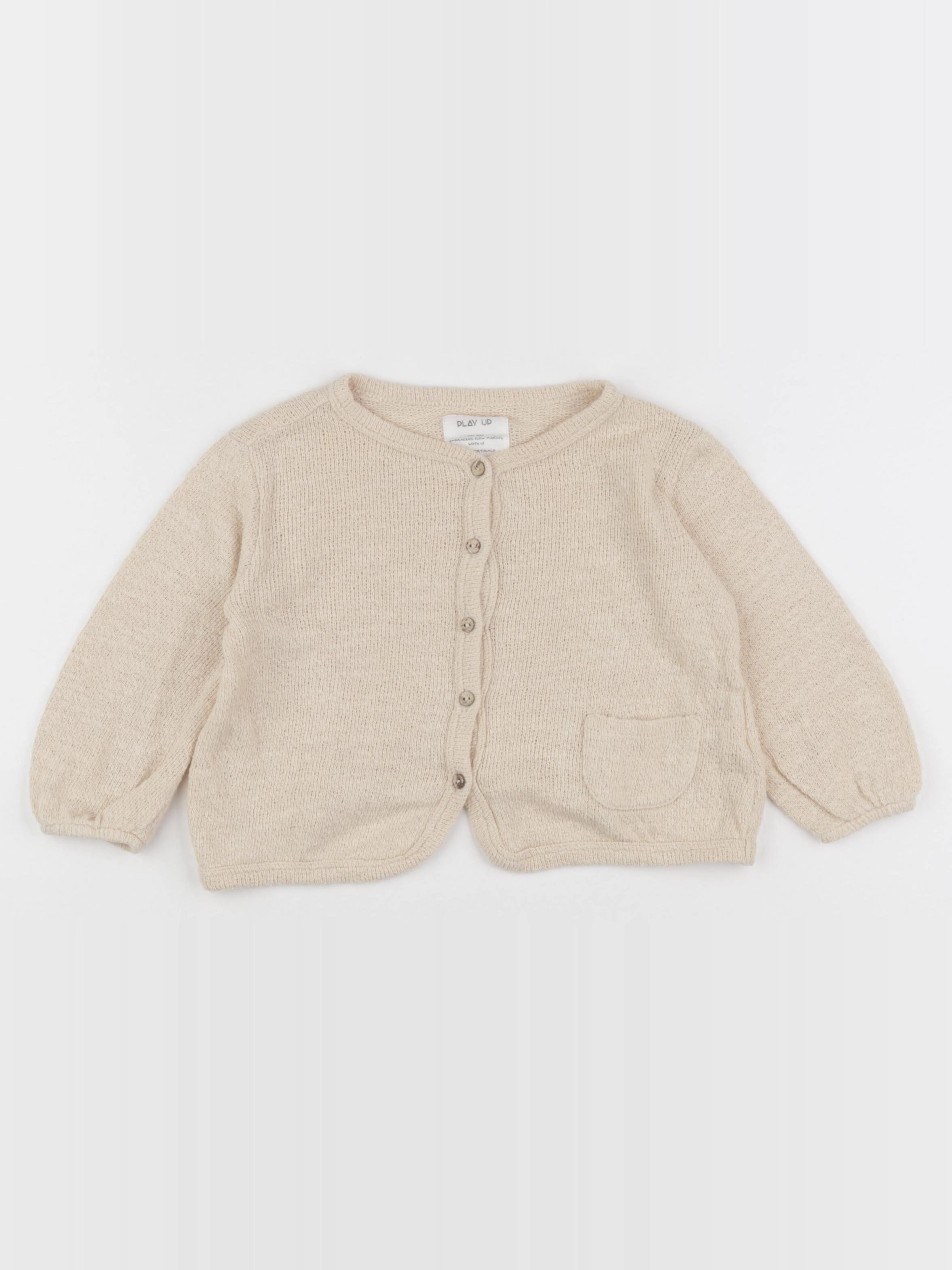 Play Up - gilet beige - 9 mois