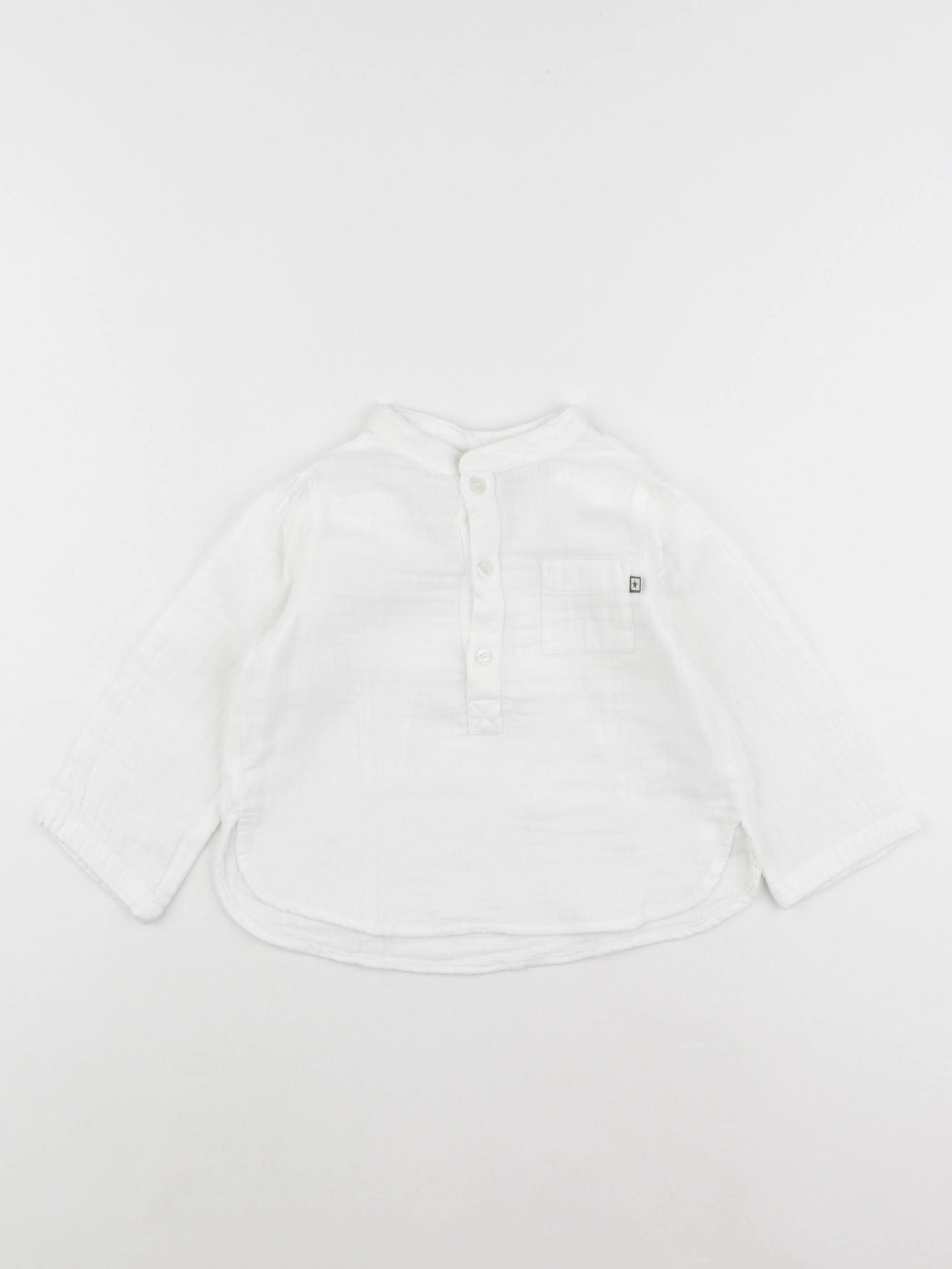 Bonton - chemise blanc - 2 ans