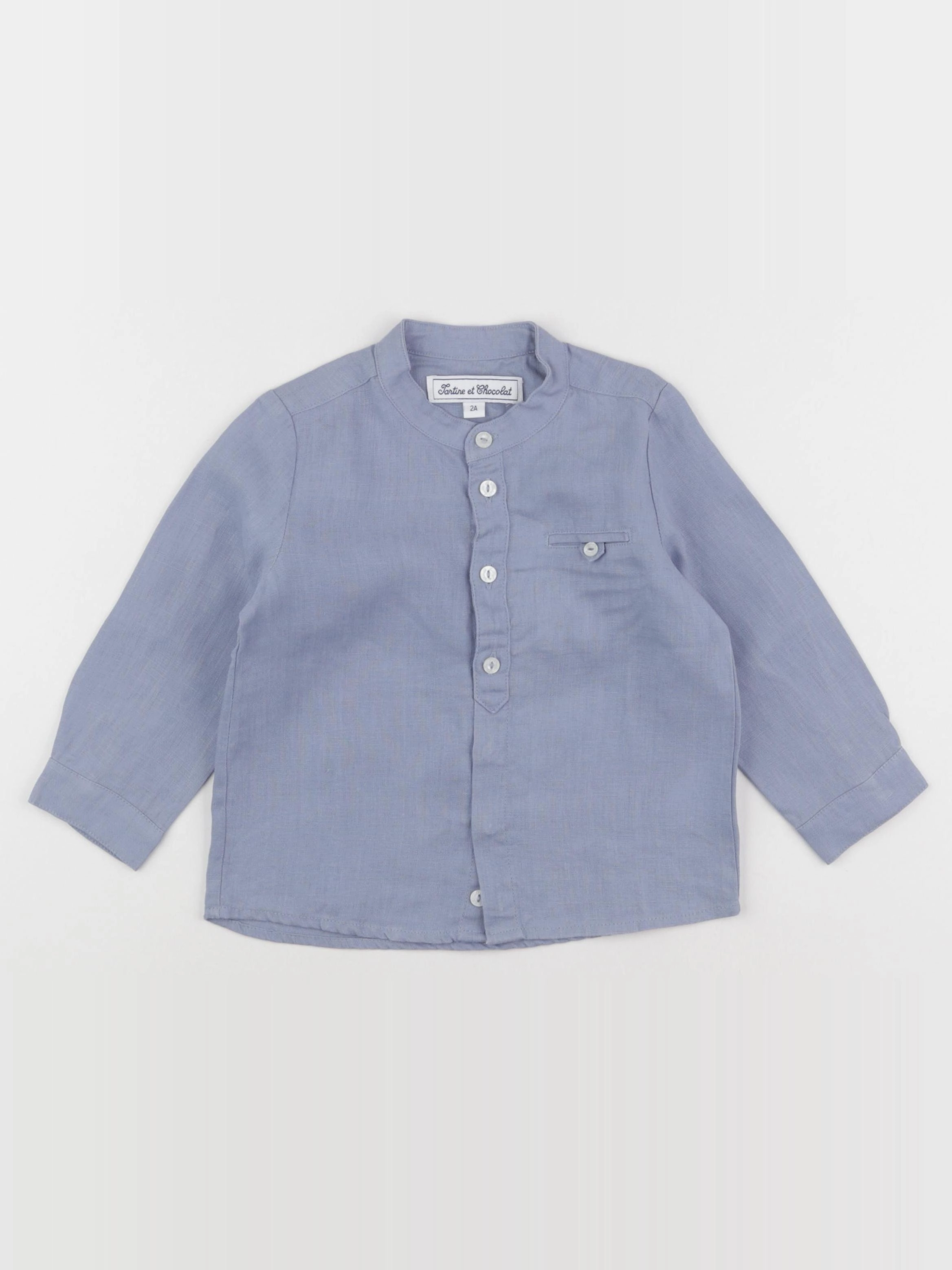 Tartine & Chocolat - chemise bleu - 2 ans