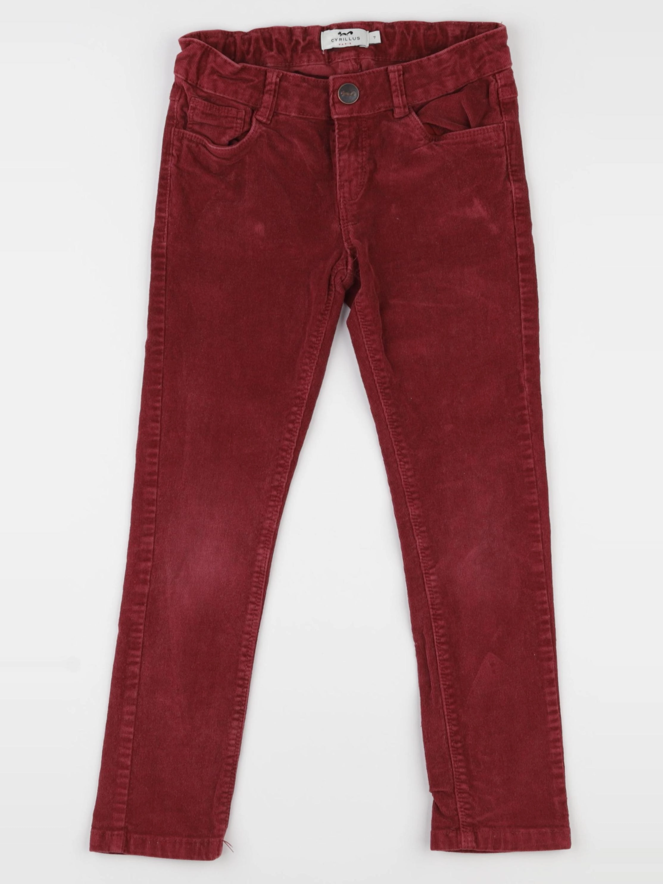 Cyrillus - pantalon rouge - 7 ans