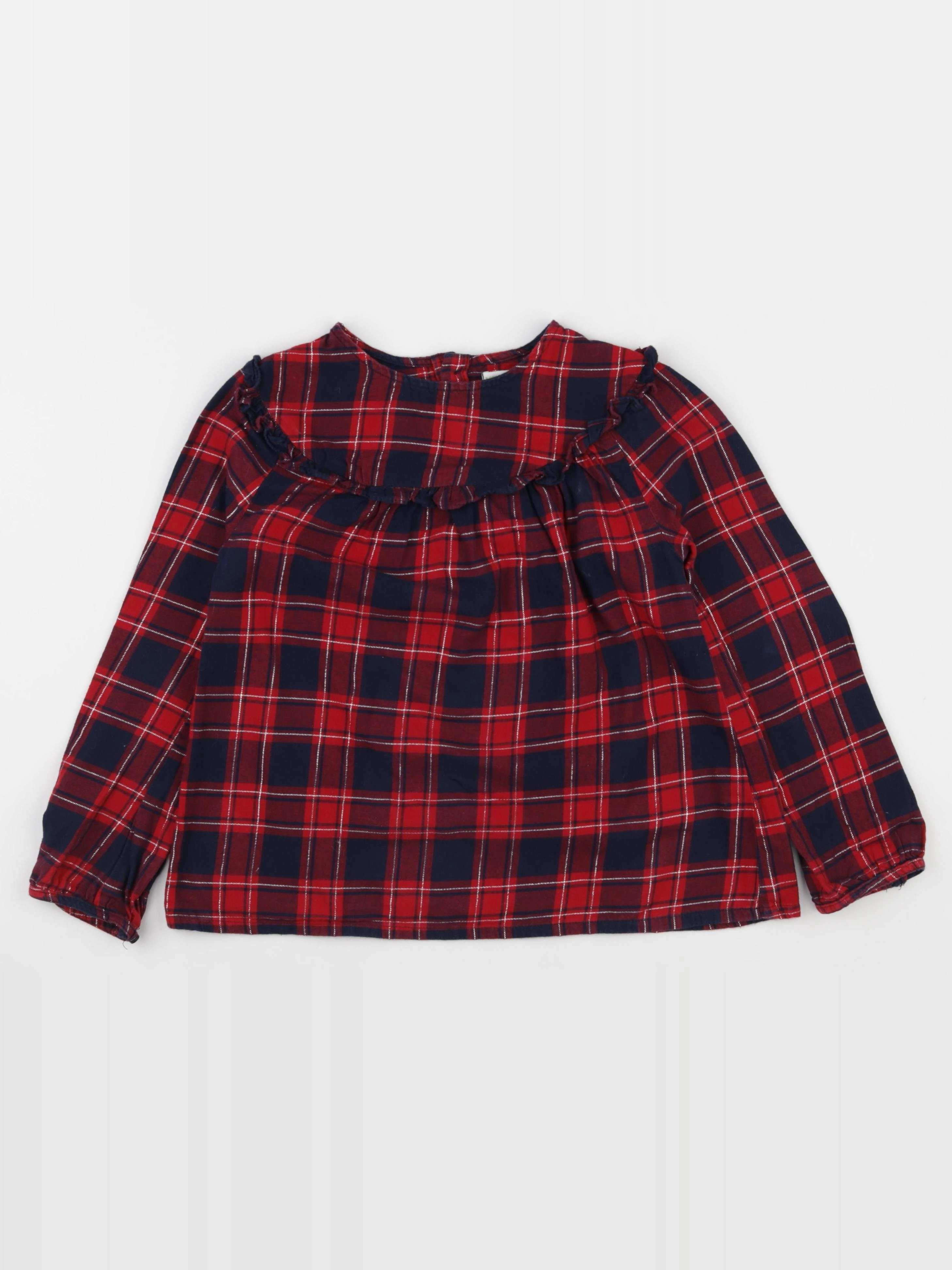 Vertbaudet - blouse rouge - 8 ans