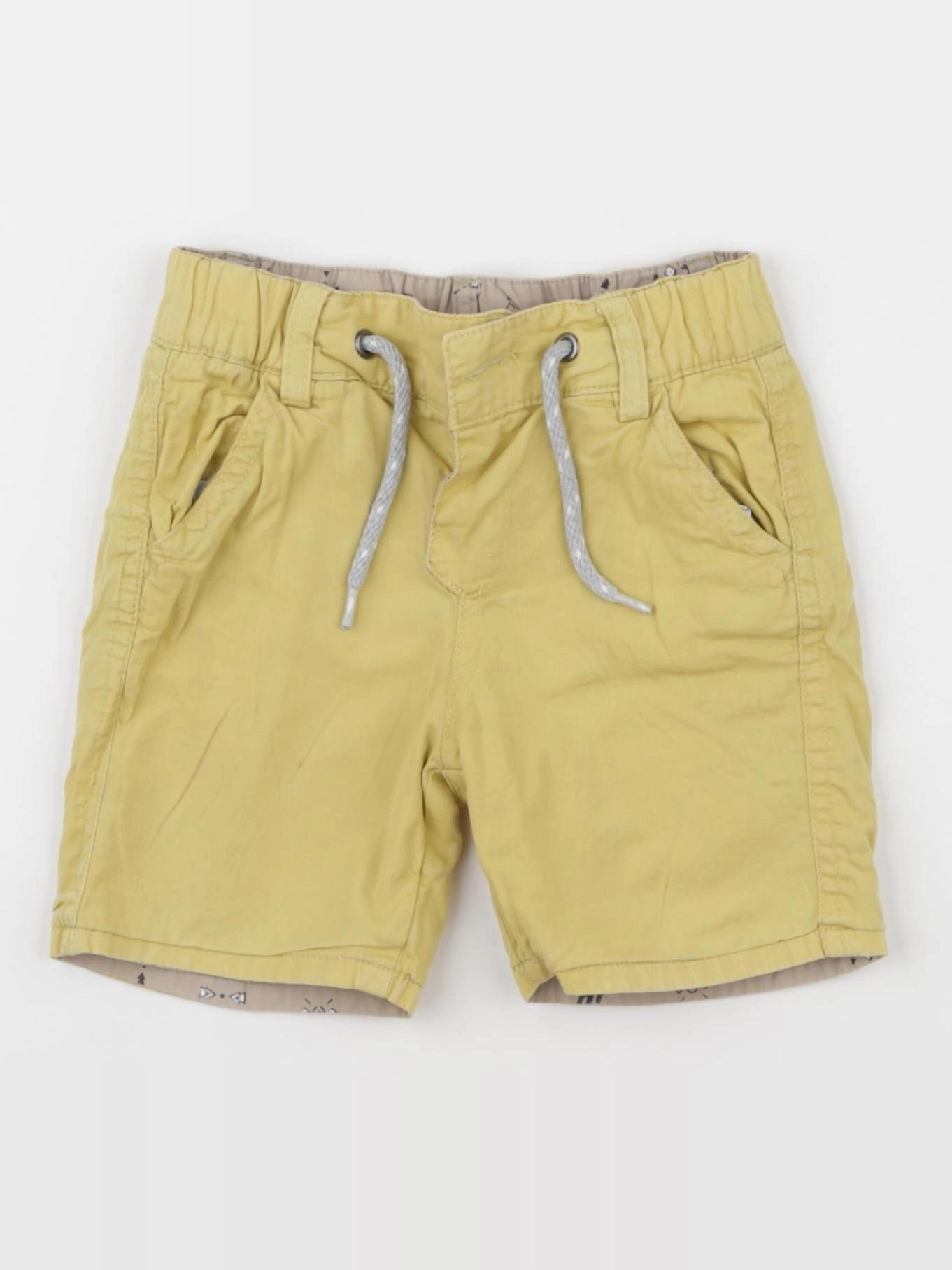 IKKS - short réversible beige, jaune - 18 mois