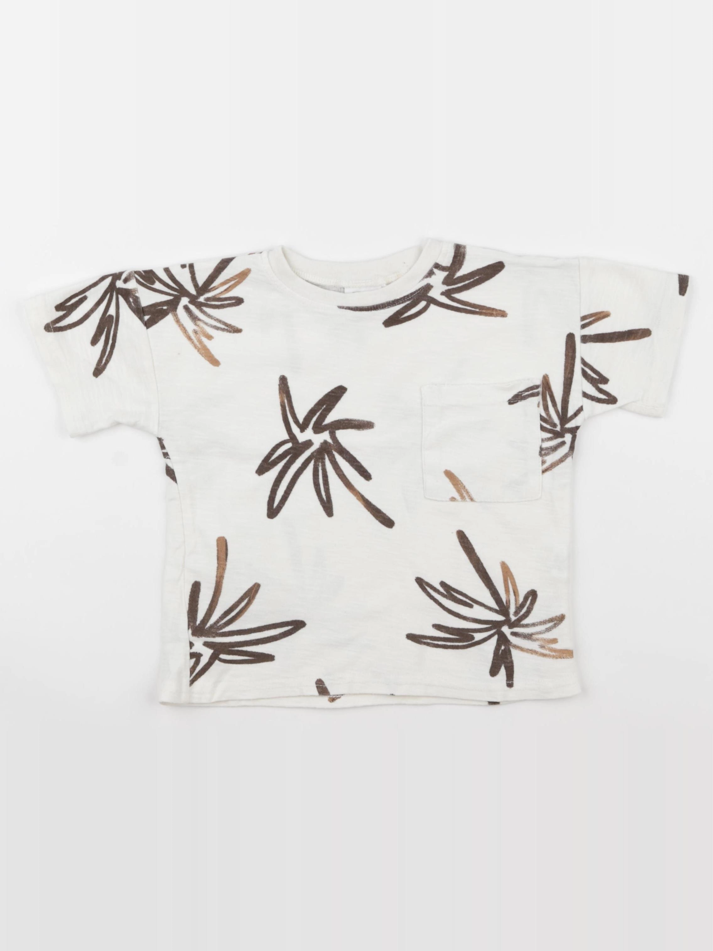Zara - tee-shirt beige - 2 ans