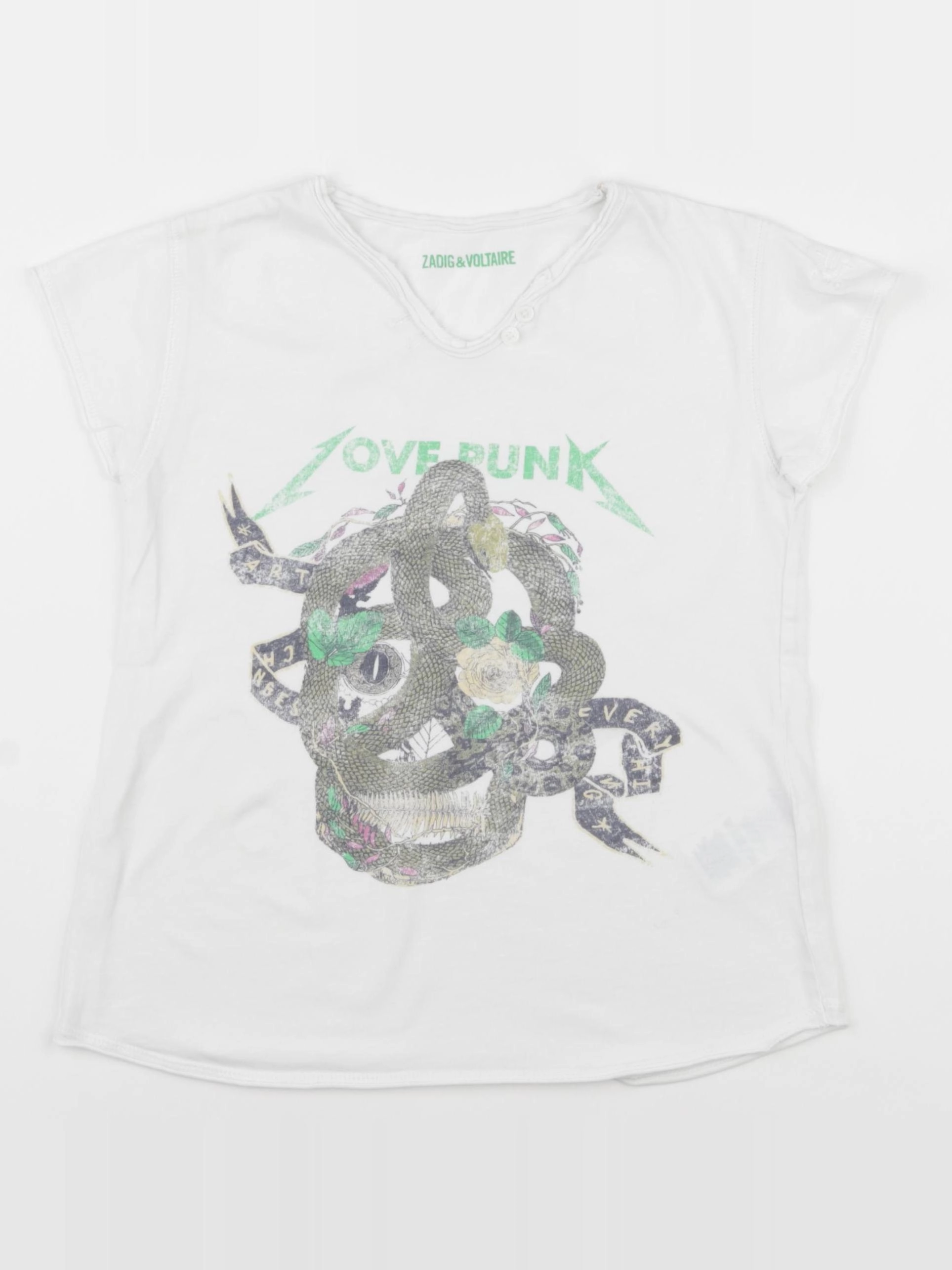 Zadig & Voltaire - tee-shirt blanc - 8 ans