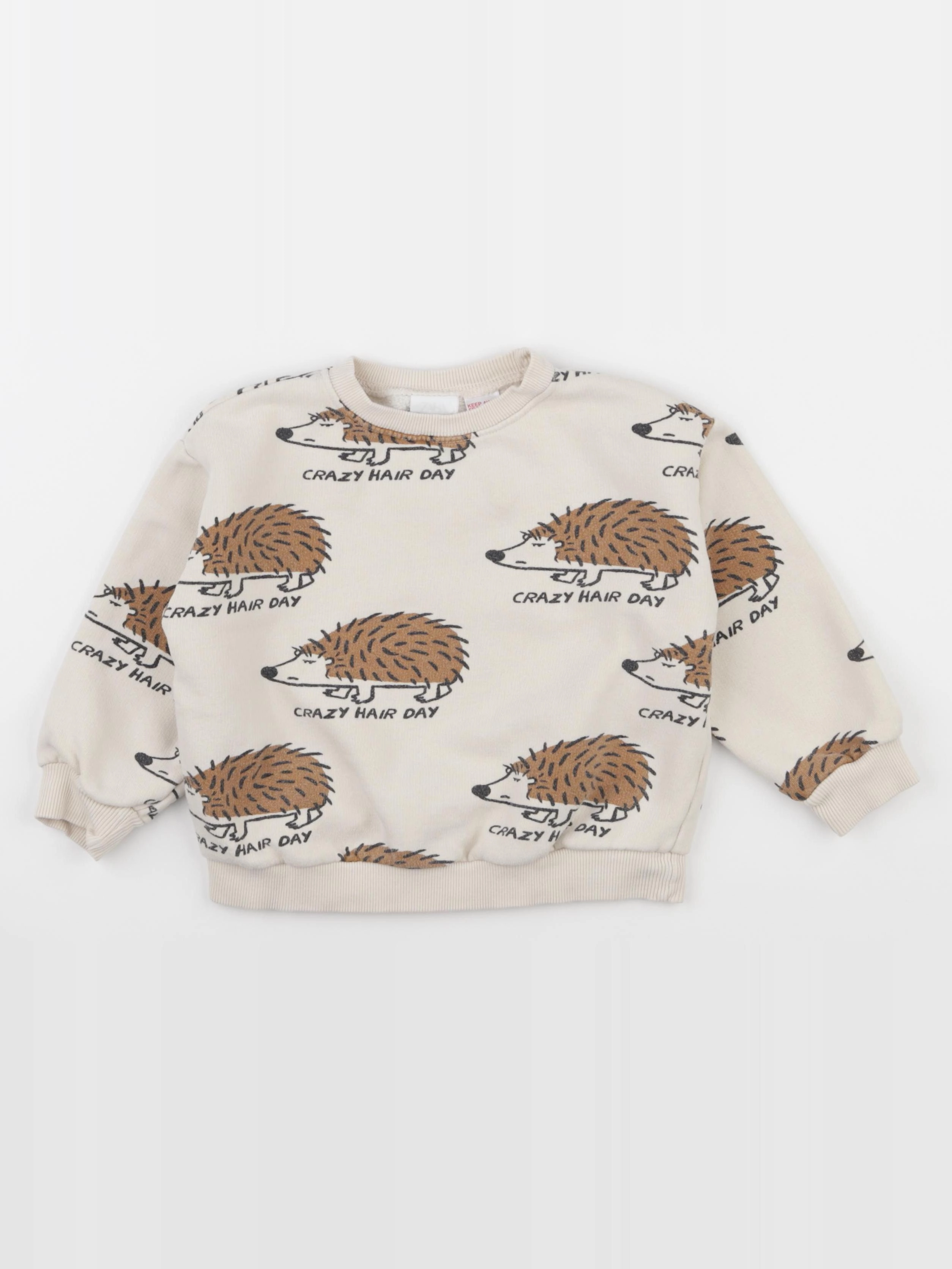 Zara - sweat beige - 3/4 ans
