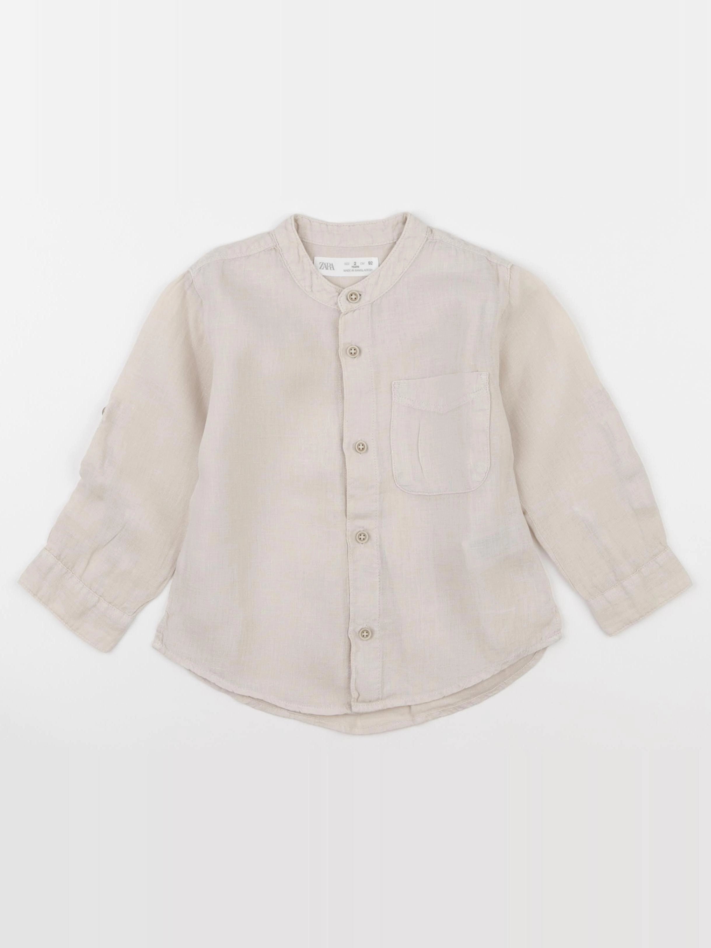 Zara - chemise beige - 2 ans
