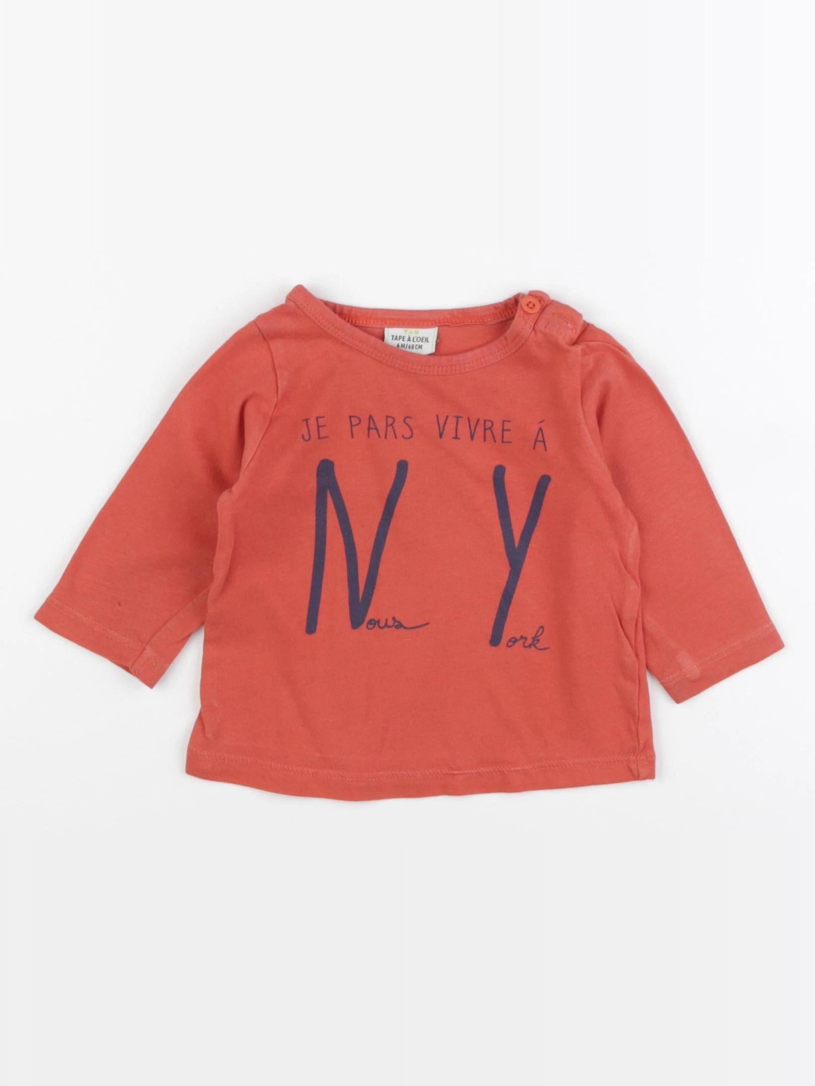 Tape à l'oeil - tee-shirt rouge - 6 mois