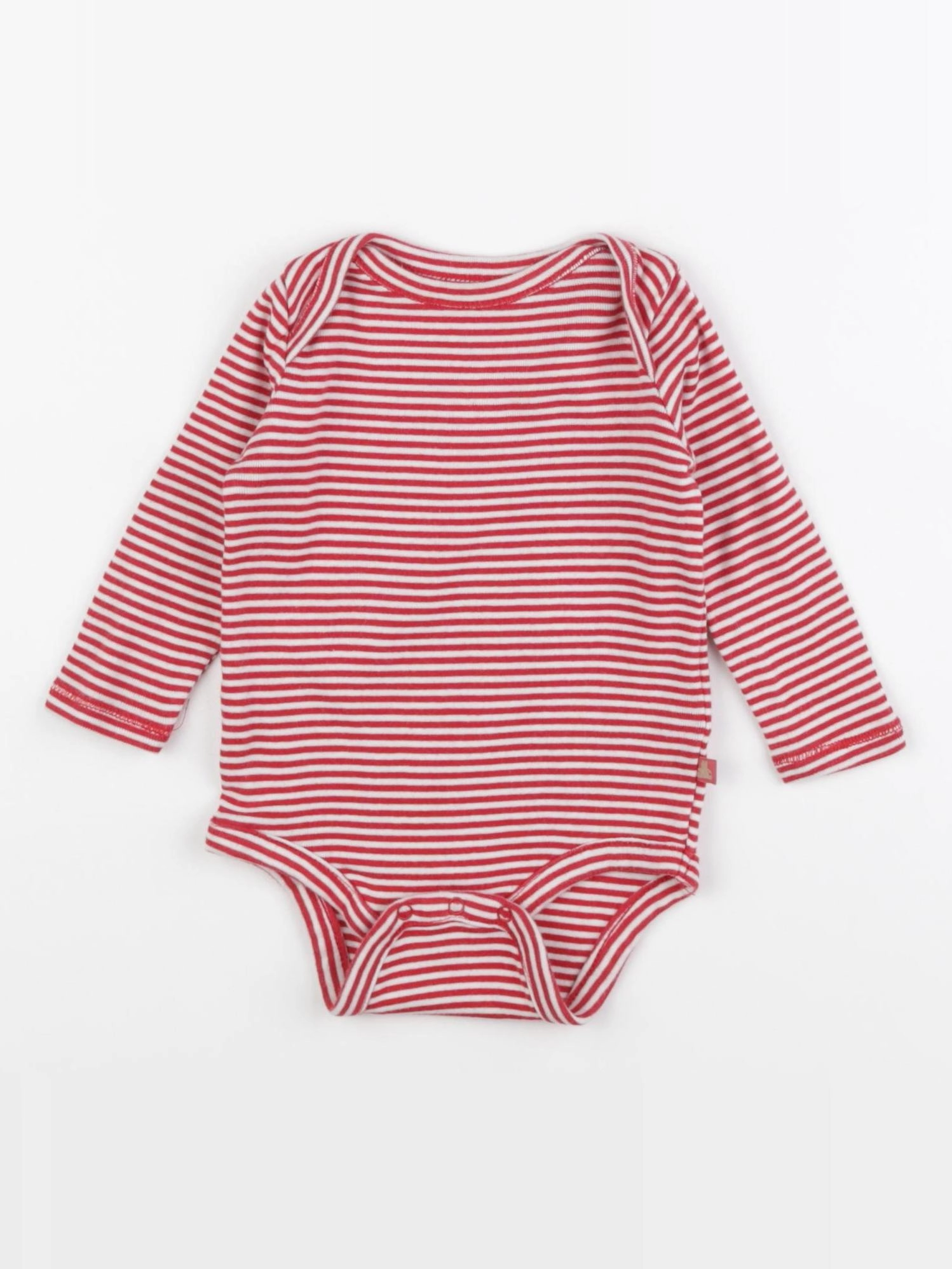 GAP - body blanc, rouge - 3/6 mois