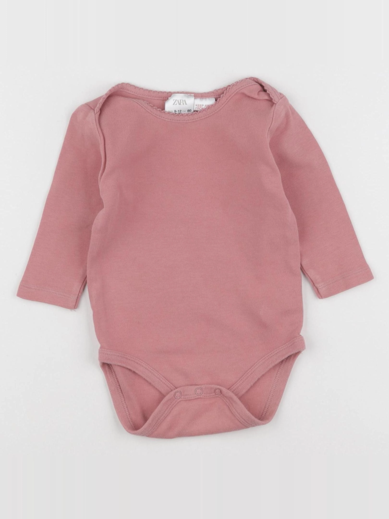 Zara - body rose - 9/12 mois