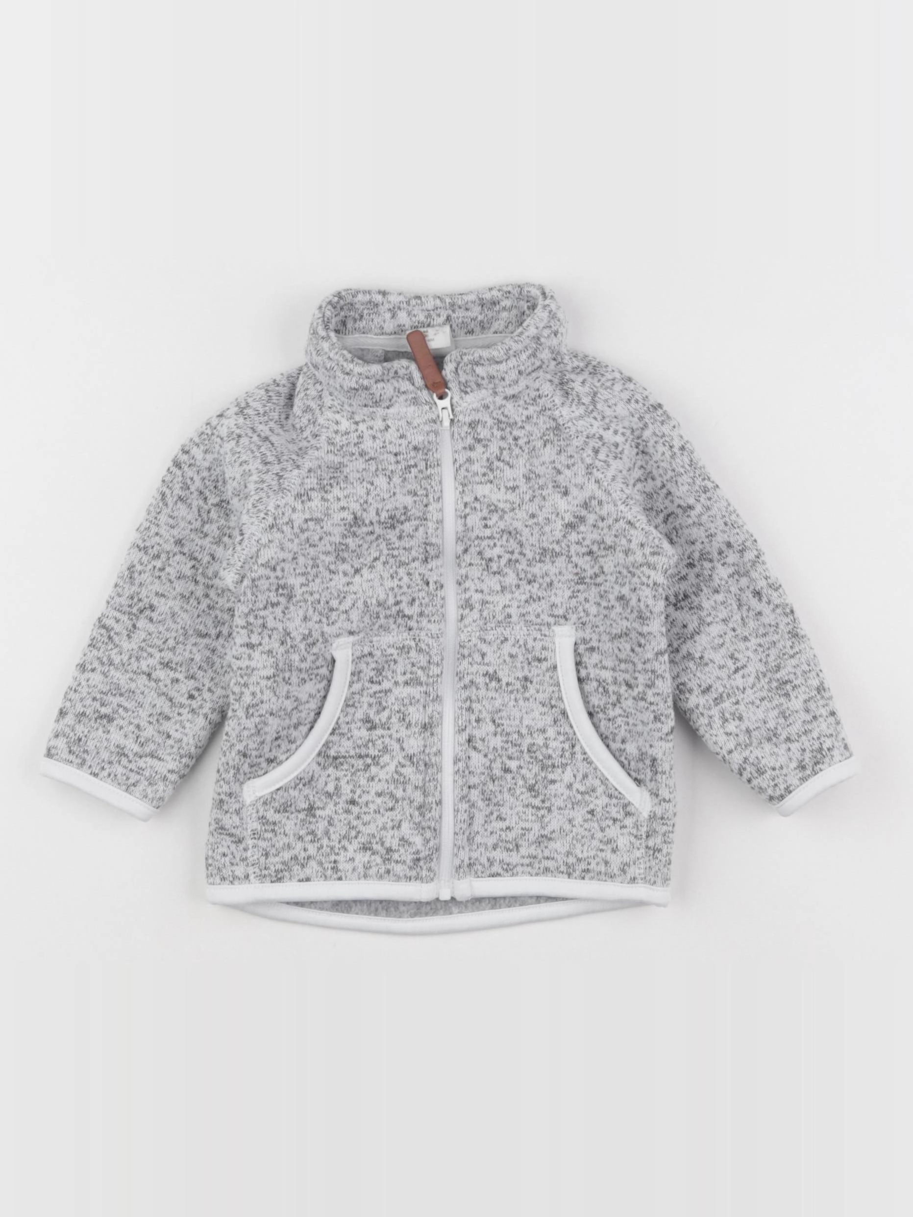 H&M - polaire gris - 3/6 mois