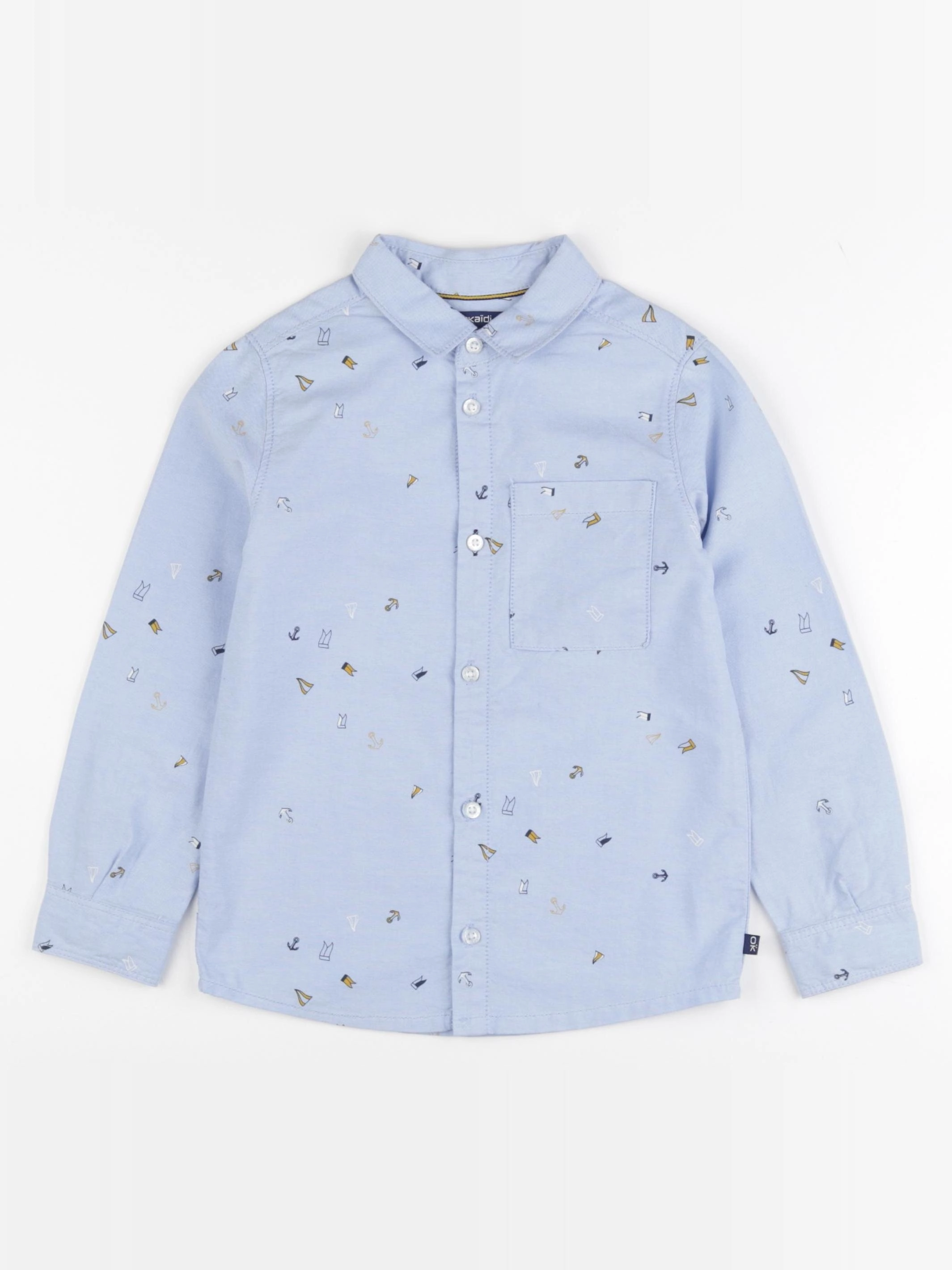 Okaidi - chemise bleu - 5 ans