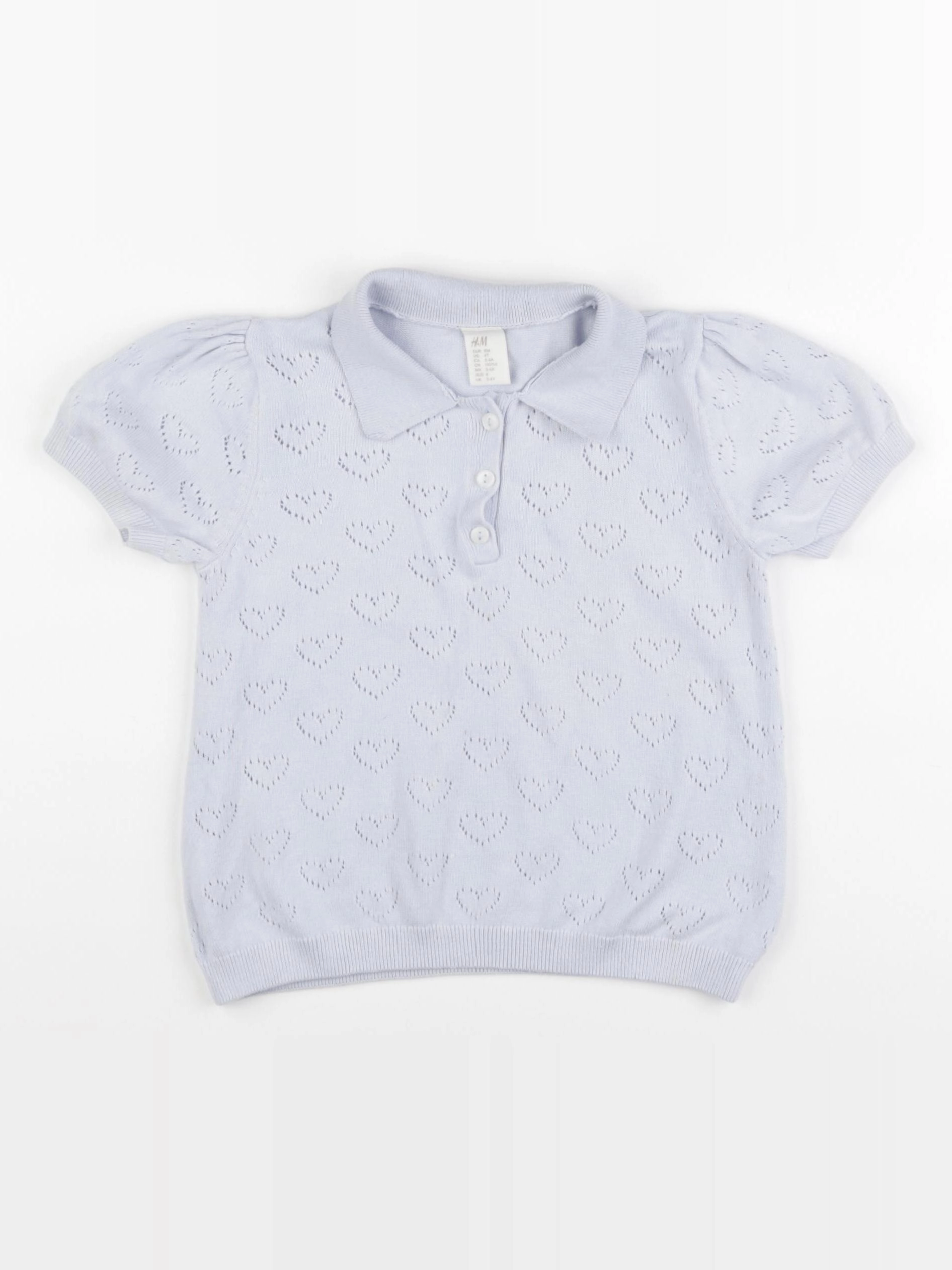 H&M - tee-shirt bleu - 3/4 ans