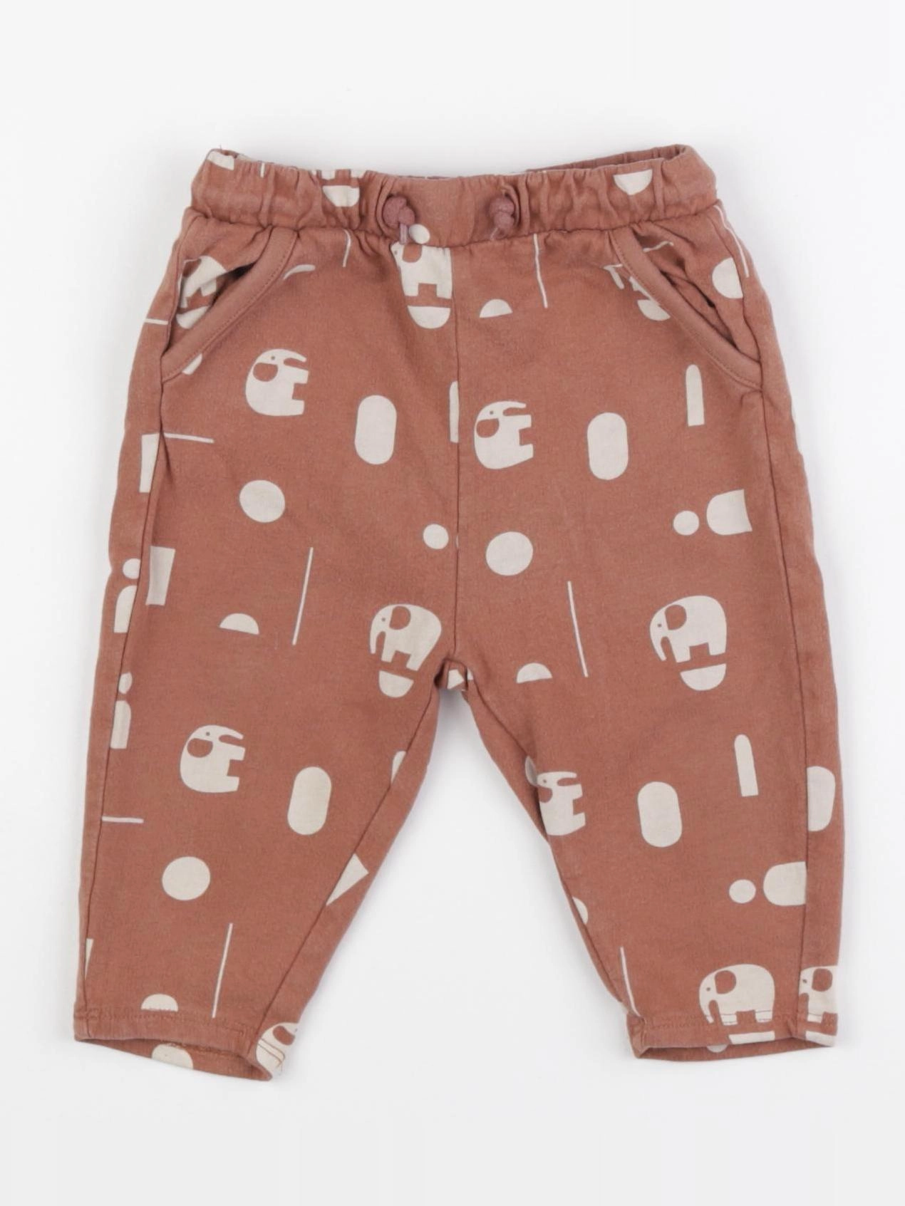 Vertbaudet - jogging marron - 9 mois