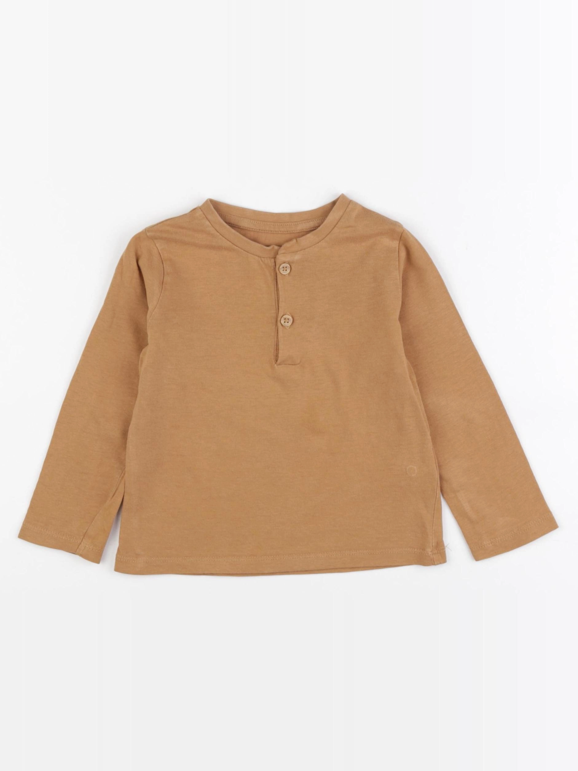 Vertbaudet - tee-shirt marron - 24 mois