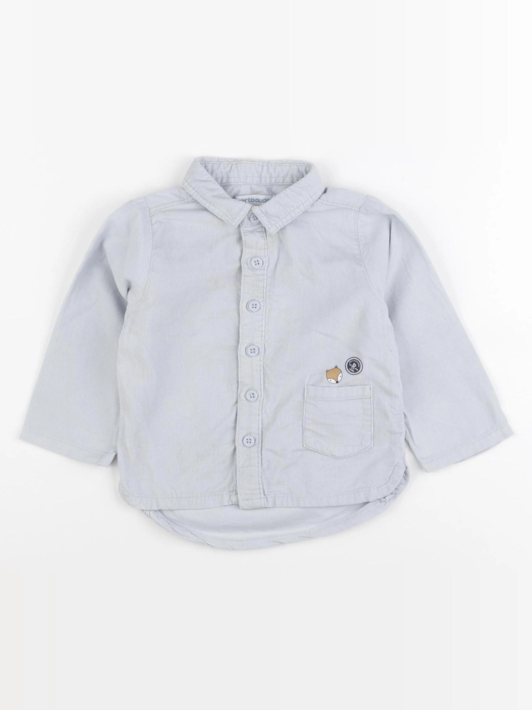 Vertbaudet - chemise bleu - 18 mois